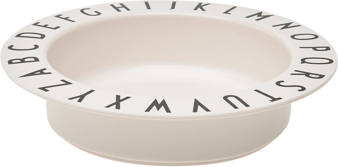 Design Letters Eat & Learn Deep Plate Tritan Home Meal Time Plates & Bowls Plates Hvit Design Letters