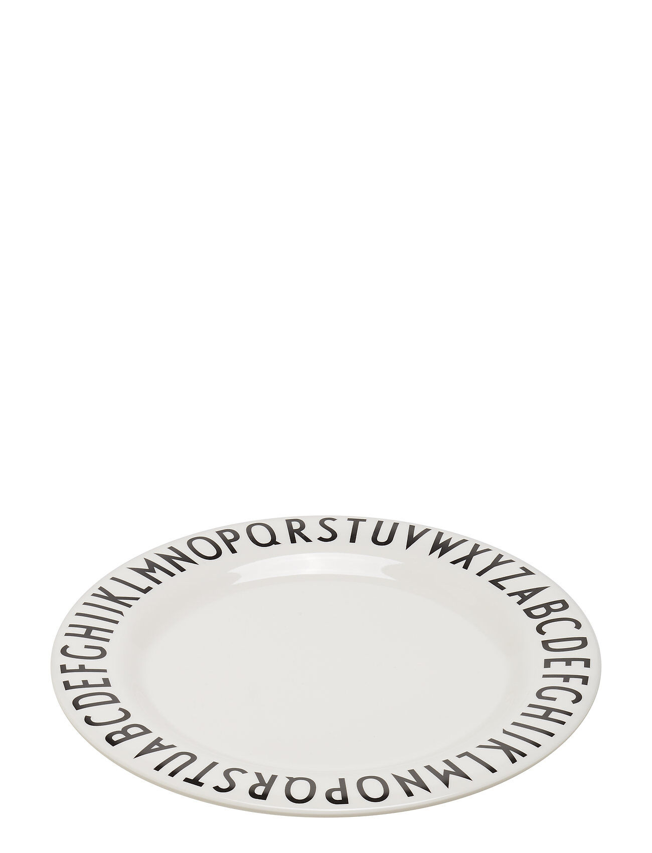 Design Letters Melamine Plate Home Meal Time Plates & Bowls Plates Hvit Design Letters