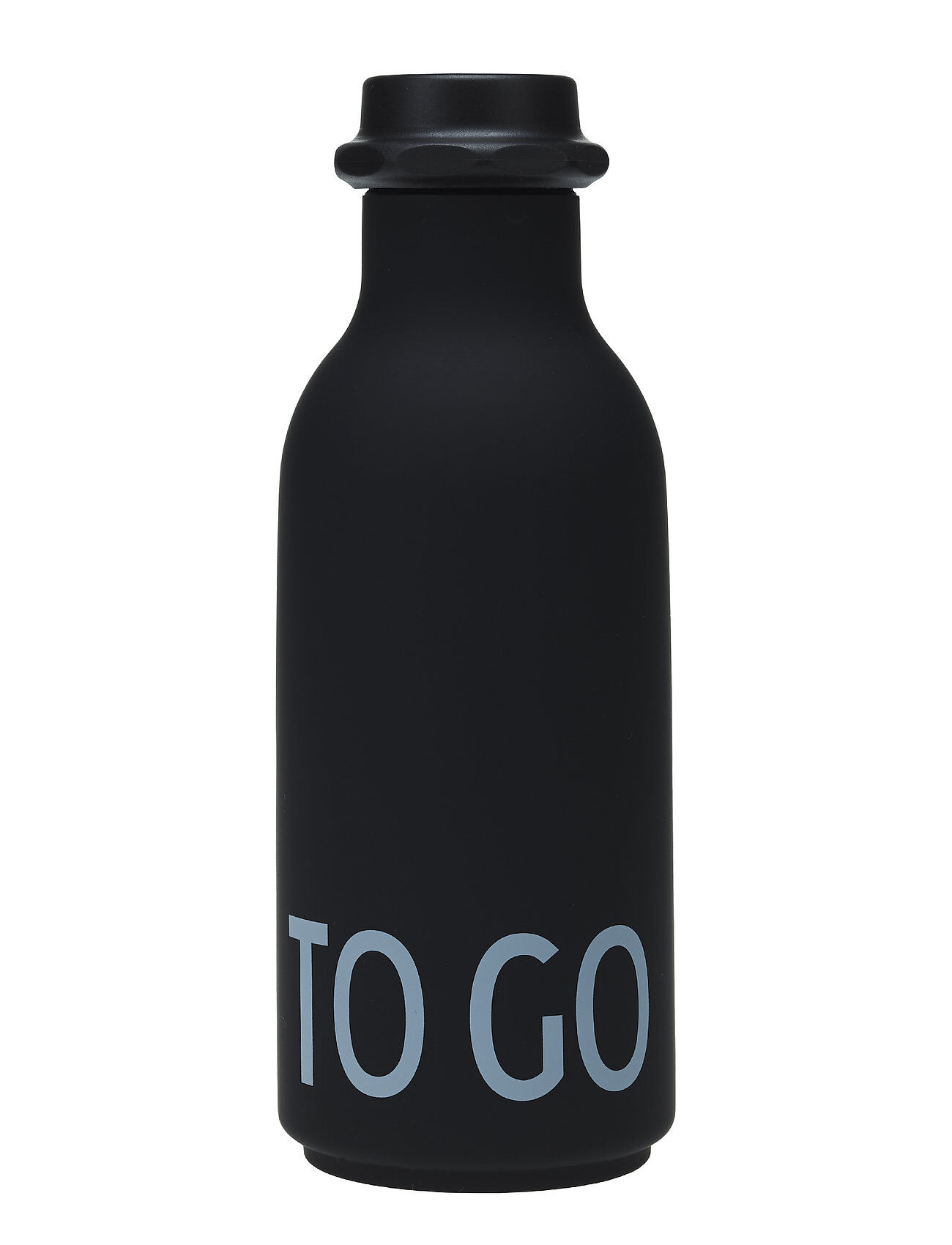 Design Letters To Go Water Bottle Home Meal Time Water Bottles Svart Design Letters