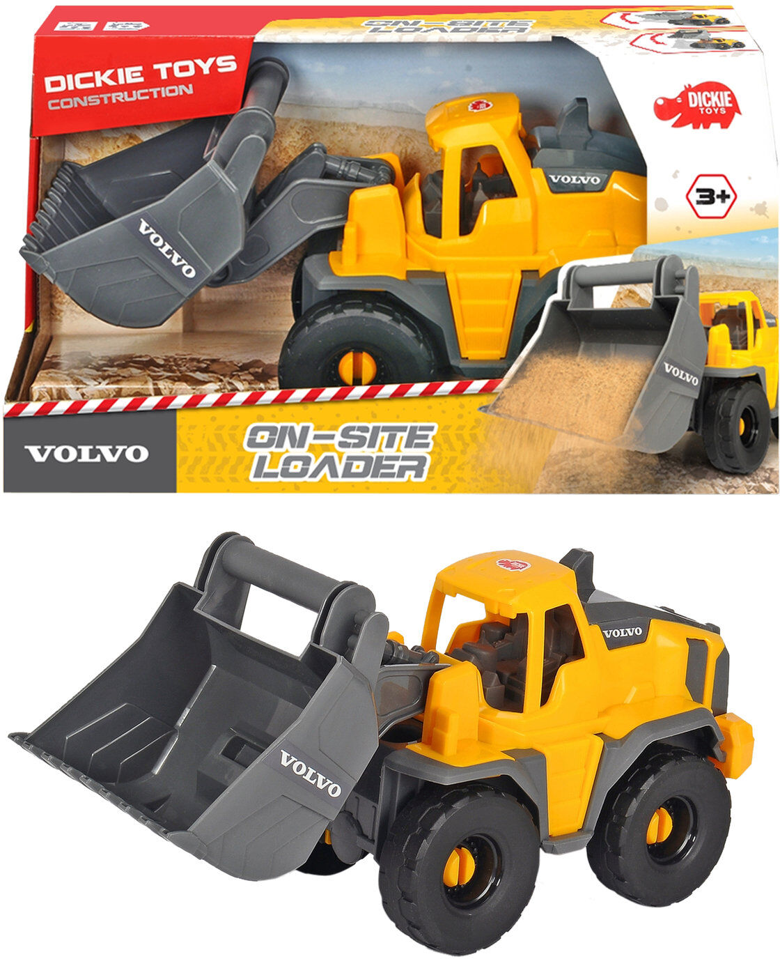 Dickie Toys Volvo - On-Site Loader Toys Toy Cars & Vehicles Toy Vehicles Gul Dickie Toys