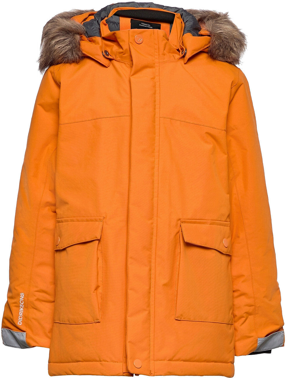 Didriksons Kure Kids Parka 4 Parkas Jakke Oransje Didriksons