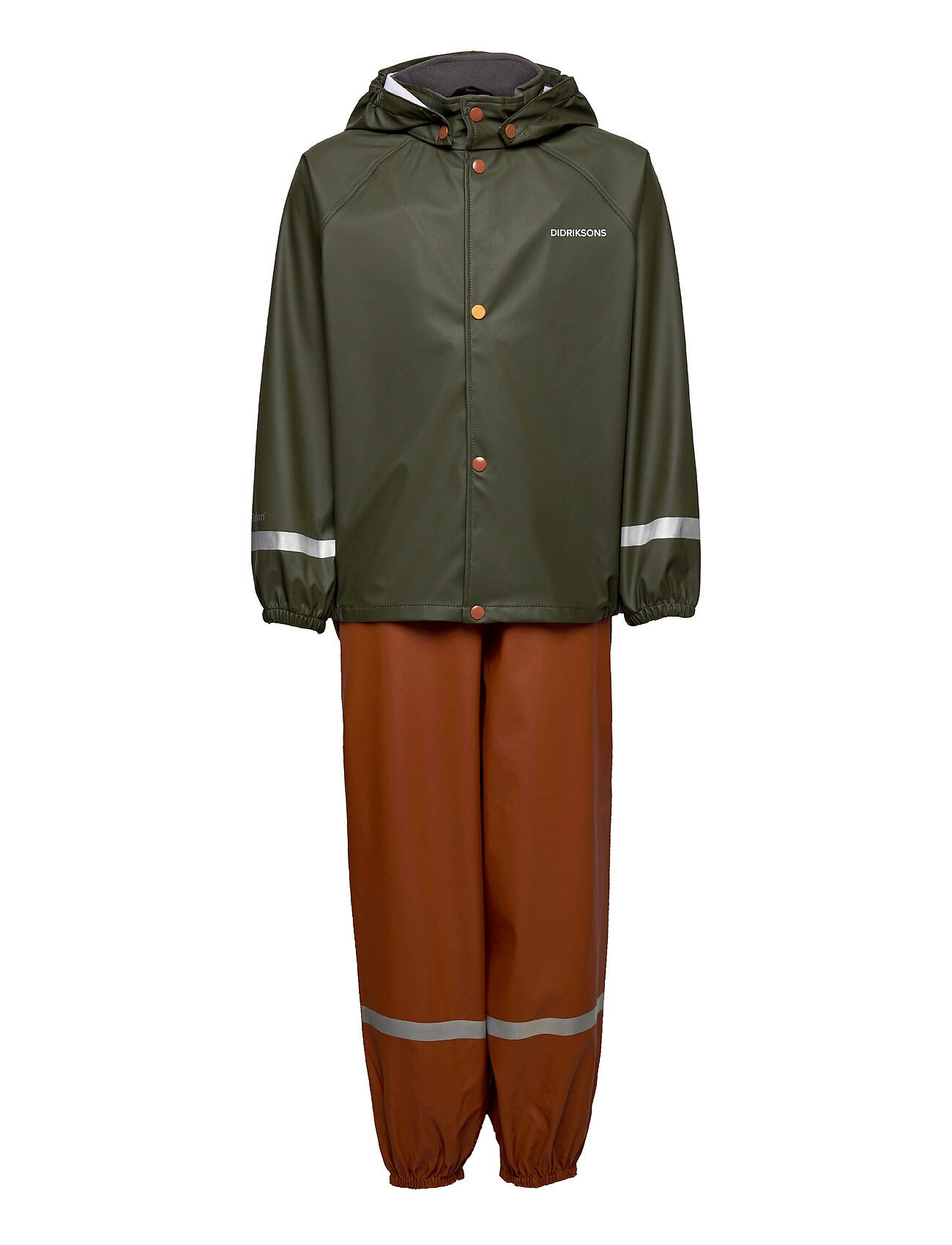 Didriksons Slaskeman Kids Set 5 Outerwear Rainwear Rainwear Sets & Coveralls Grønn Didriksons