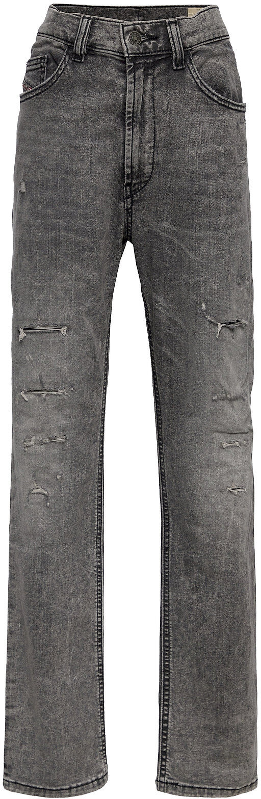 Diesel D-Eetar-J Trousers Jeans Straight Jeans Grå Diesel