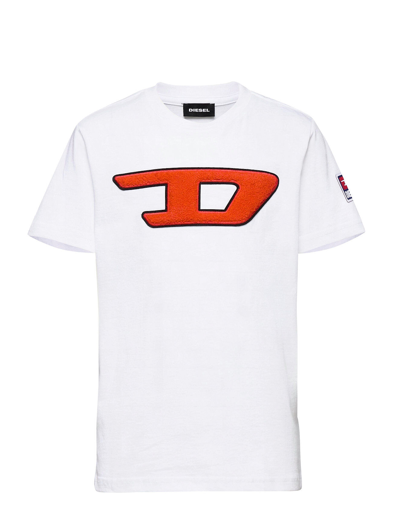 Diesel Tjustdivision-D T-Shirt T-shirts Short-sleeved Hvit Diesel