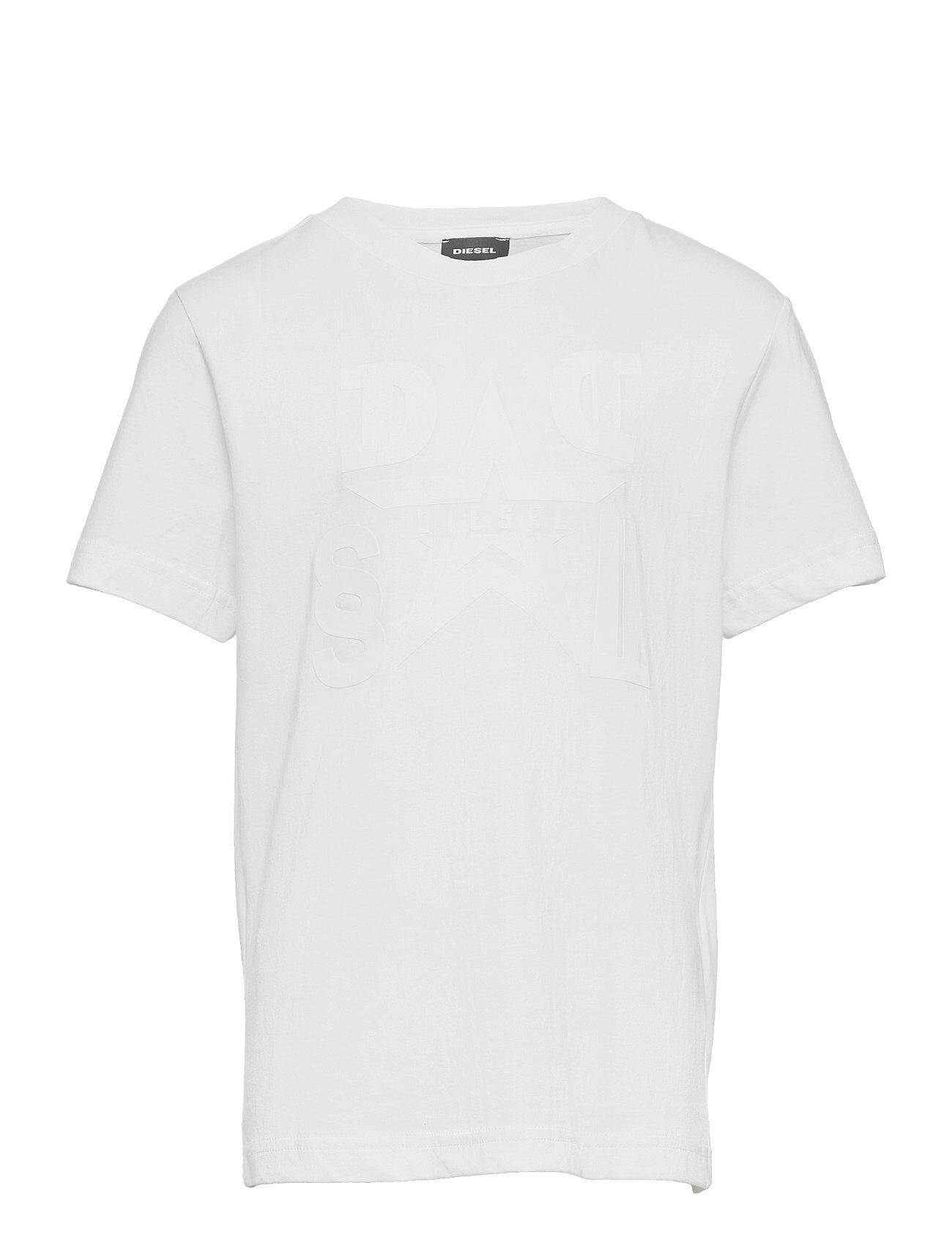 Diesel Tdiegoa8 T-Shirt T-shirts Short-sleeved Hvit Diesel