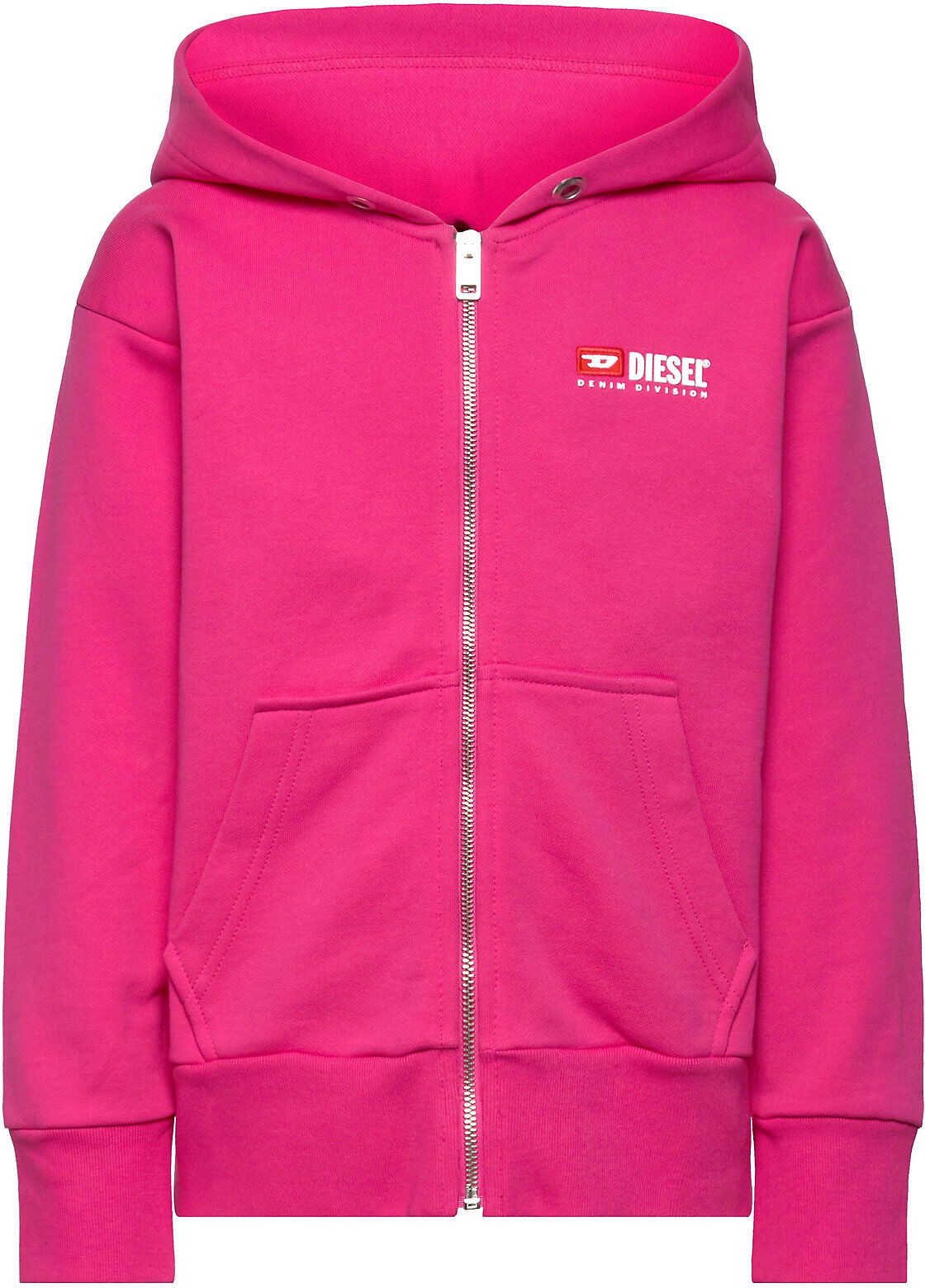 Diesel Salbyzip Over Sweat-Shirt Hettegenser Genser Rosa Diesel