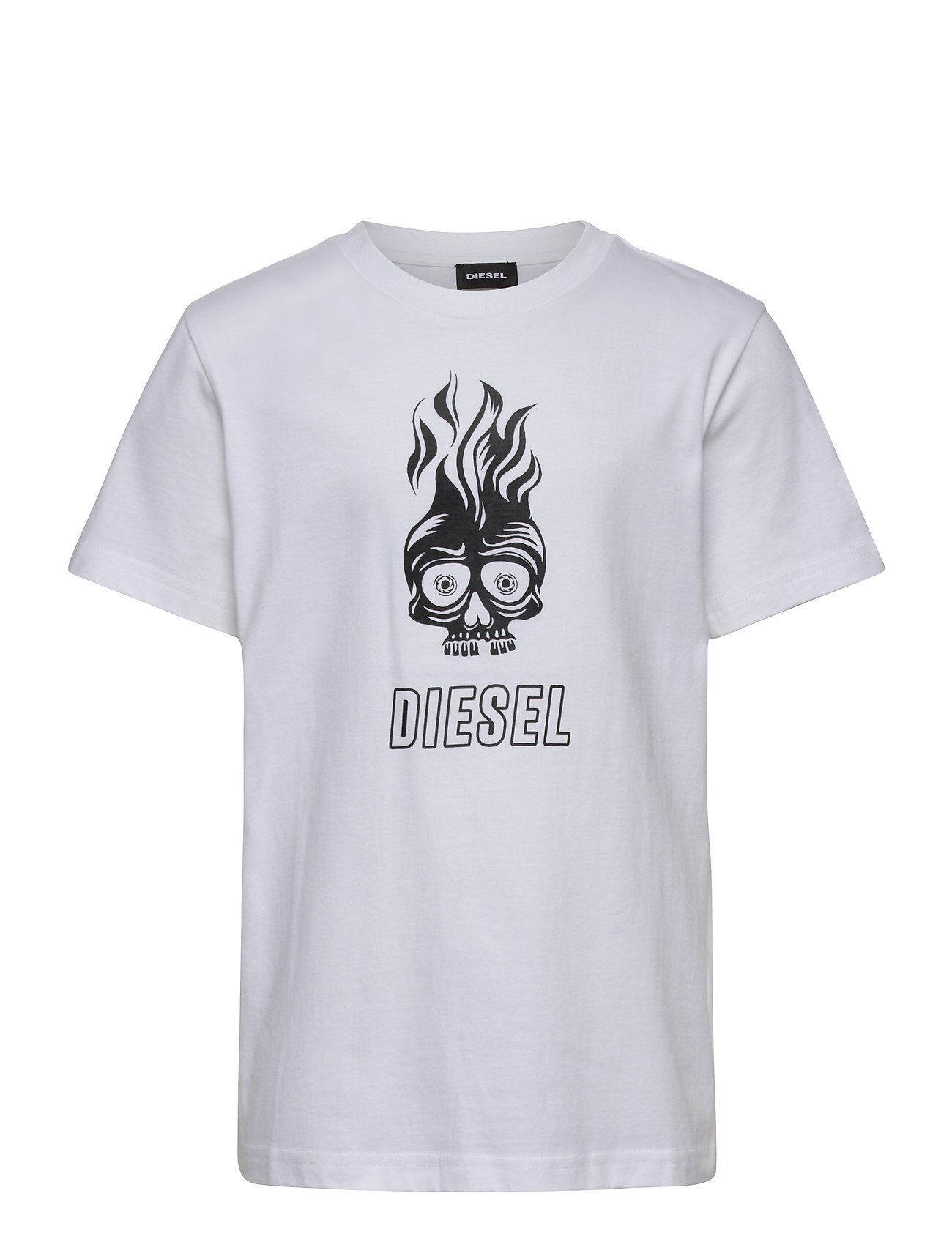 Diesel Tusilywq T-Shirt T-shirts Short-sleeved Hvit Diesel