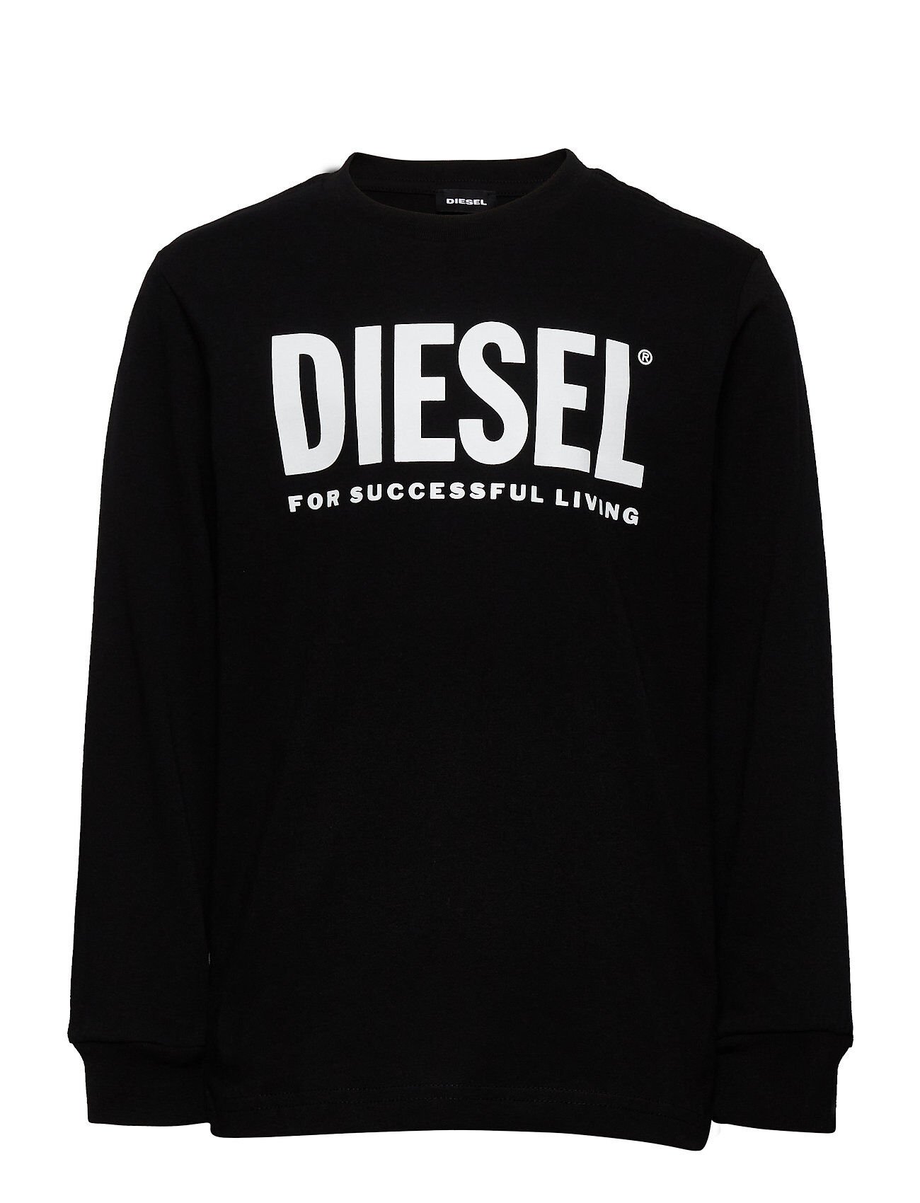 Diesel Tjustlogo Ml T-Shirt T-shirts Long-sleeved T-shirts Svart Diesel