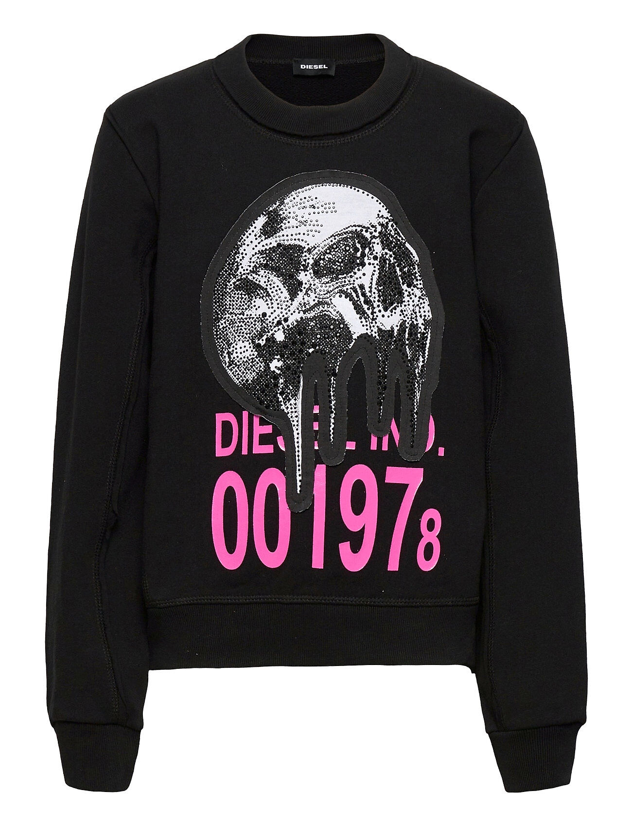 Diesel Samely Sweat-Shirt Sweat-shirt Genser Svart Diesel