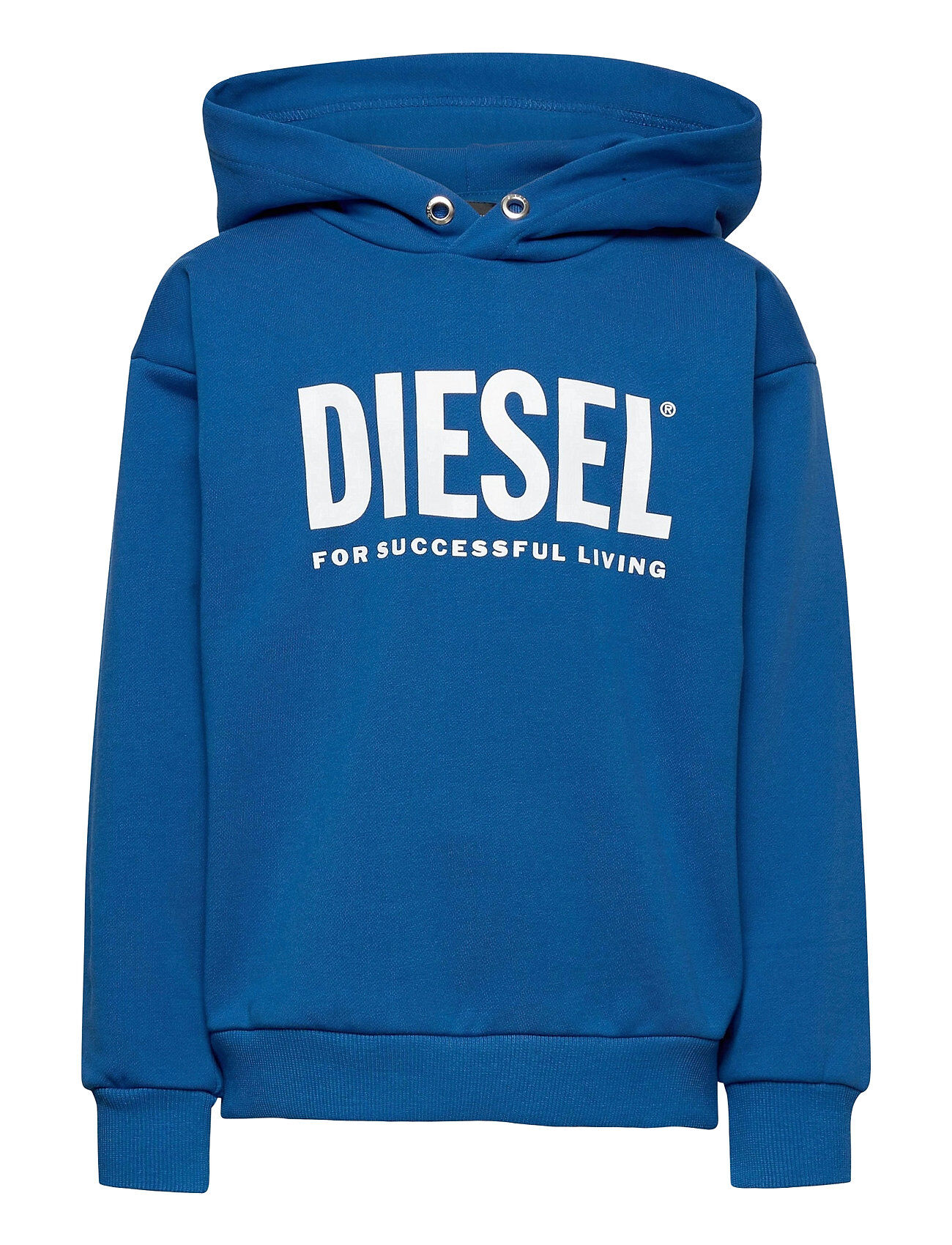 Diesel Sdivision-Logox Over Sweat-Shirt Hettegenser Genser Blå Diesel