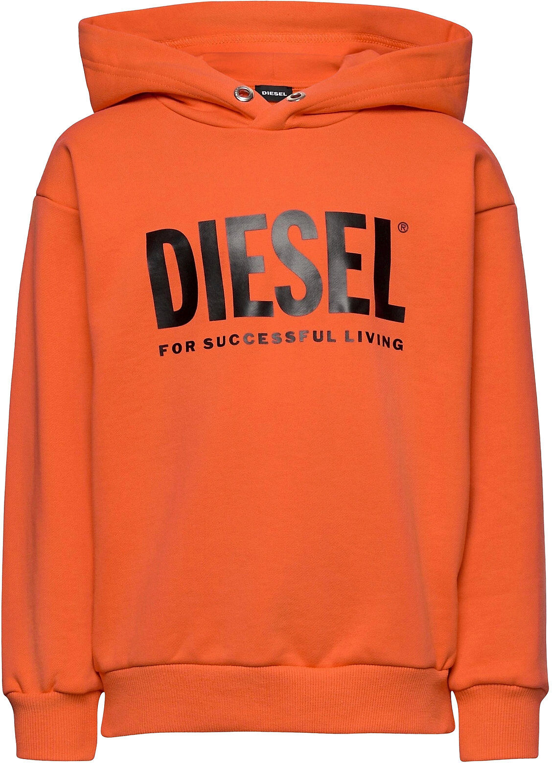 Diesel Sdivision-Logox Over Sweat-Shirt Hettegenser Genser Oransje Diesel