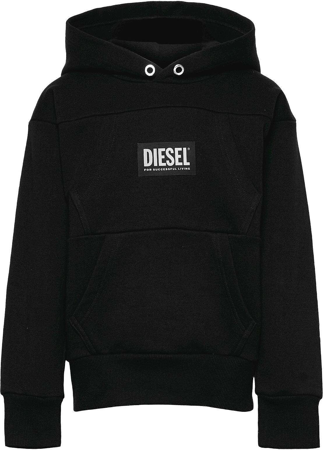 Diesel Salbypockets Over Sweat-Shirt Hettegenser Genser Svart Diesel