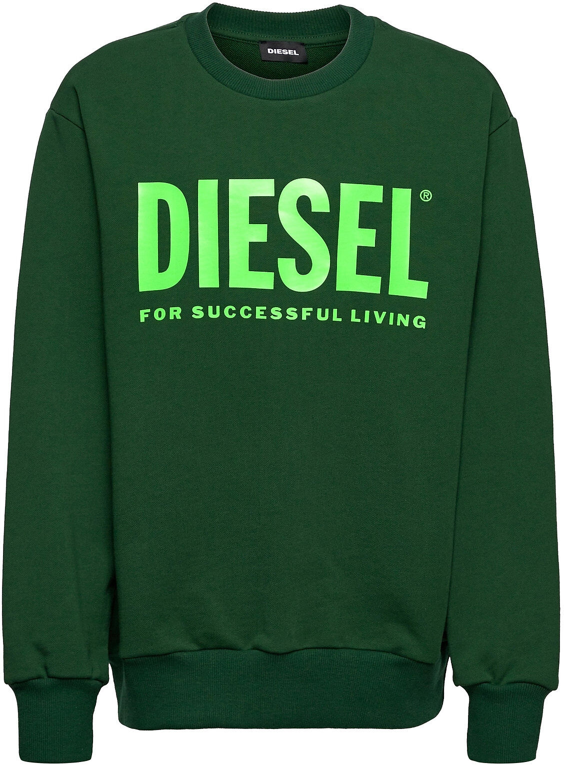 Diesel Screwdivision-Logox Over Sweat-Shir Sweat-shirt Genser Grønn Diesel