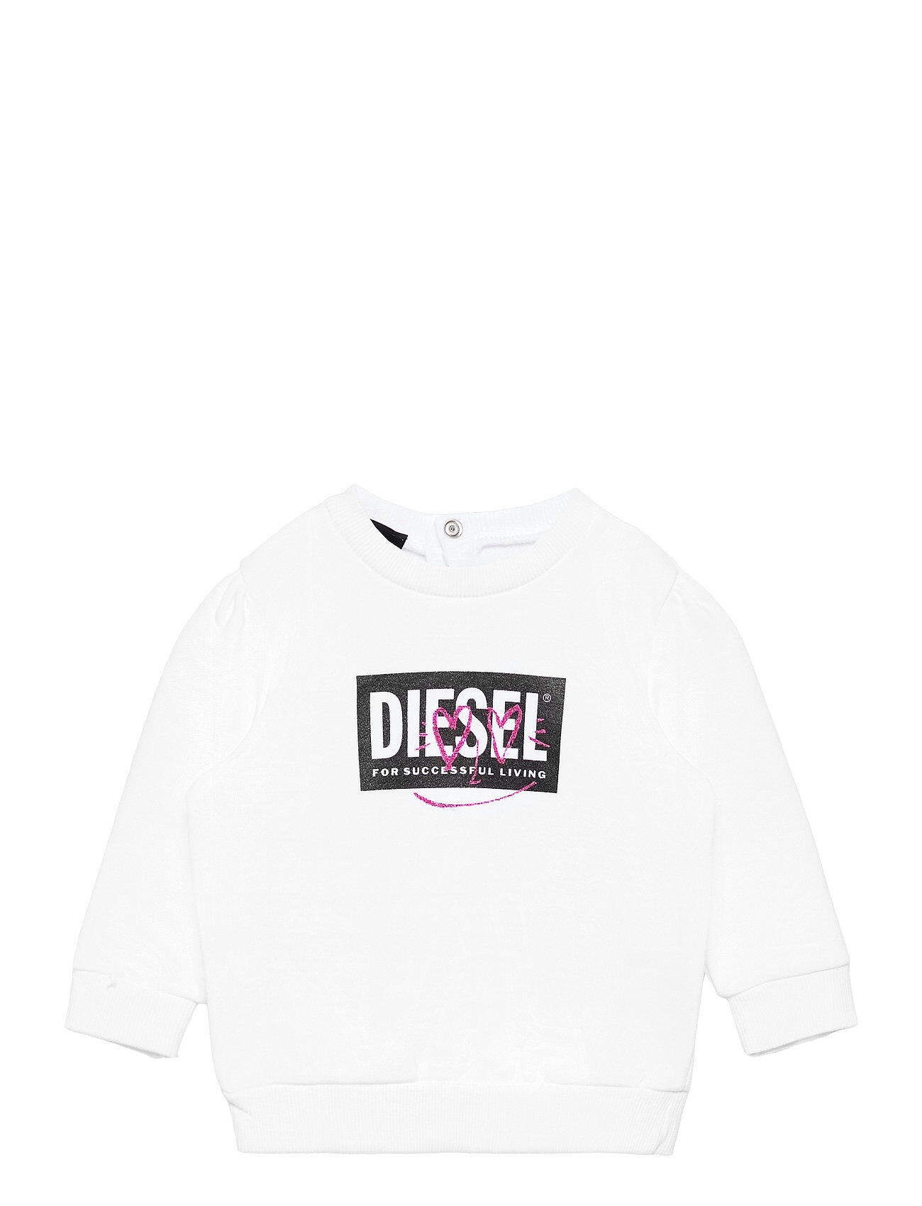 Diesel Soolb Sweat-Shirt Sweat-shirt Genser Hvit Diesel