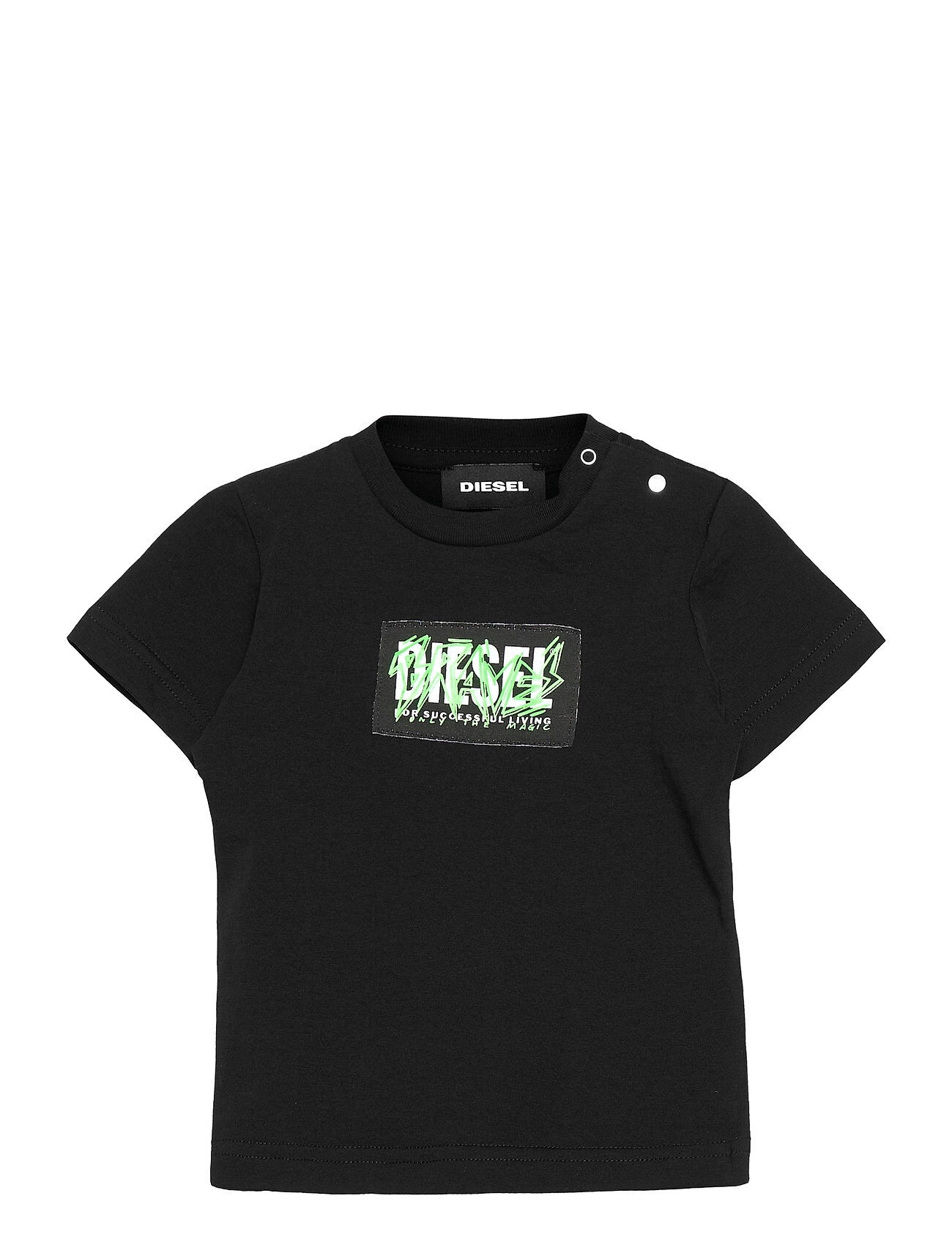Diesel Tjustx62B T-Shirt T-shirts Short-sleeved Svart Diesel