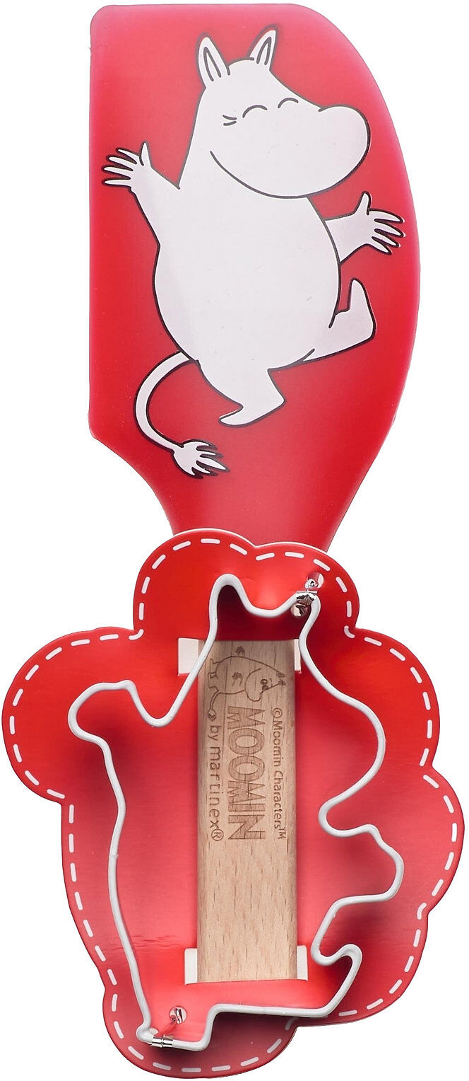 Martinex Moomin Spatula With Cookie Cutter Home Meal Time Baking & Cooking Rød Martinex