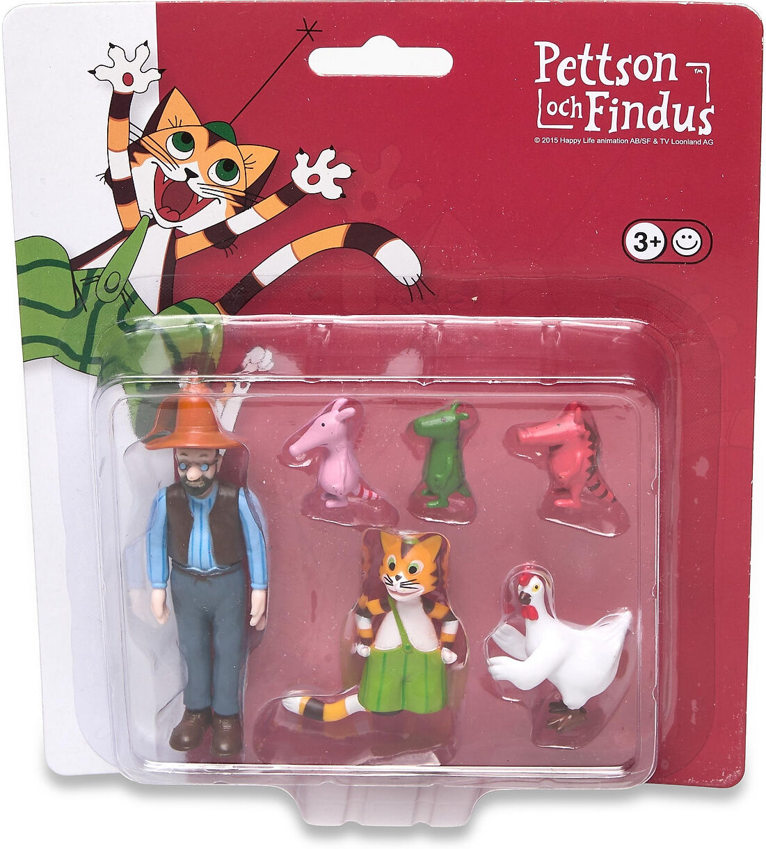 Martinex Pettson,Findus & Chicken,3 Creatures Toys Playsets & Action Figures Multi/mønstret Martinex