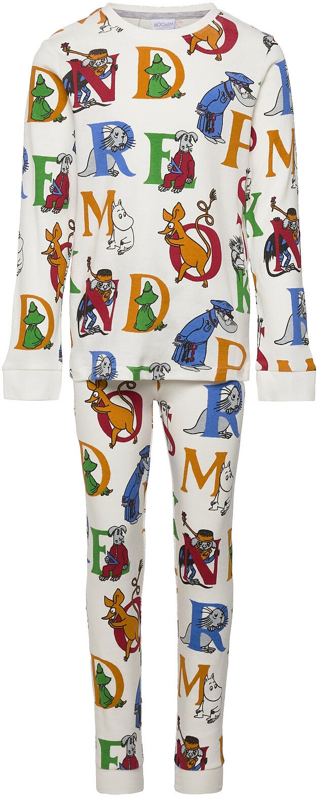 Martinex Alphabet Pyjamas Pyjamas Sett Multi/mønstret Martinex