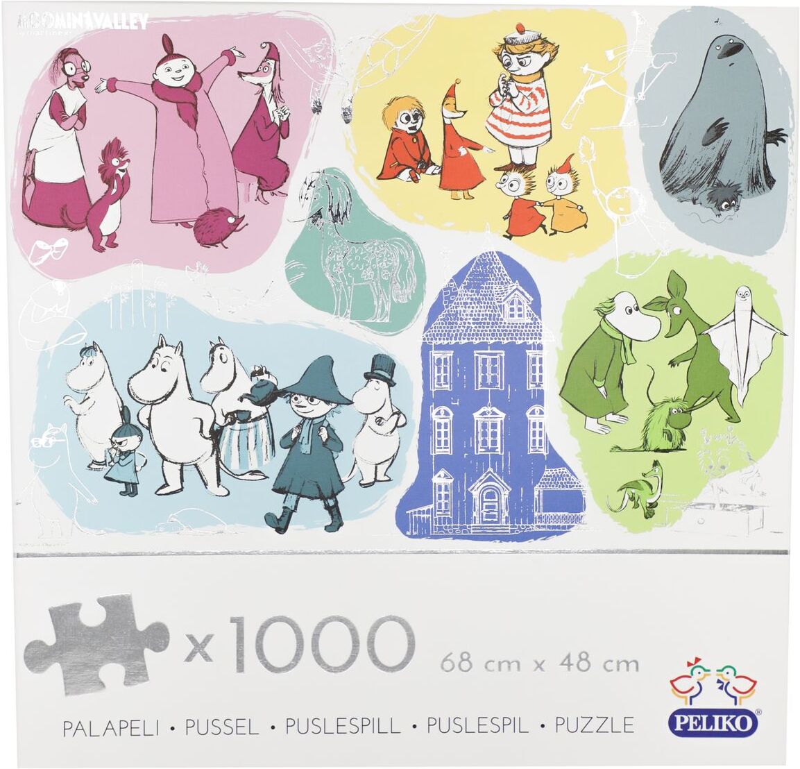 Martinex Moomin Jigsaw 1000 Sketch Toys Puzzles And Games Puzzles Multi/mønstret Martinex