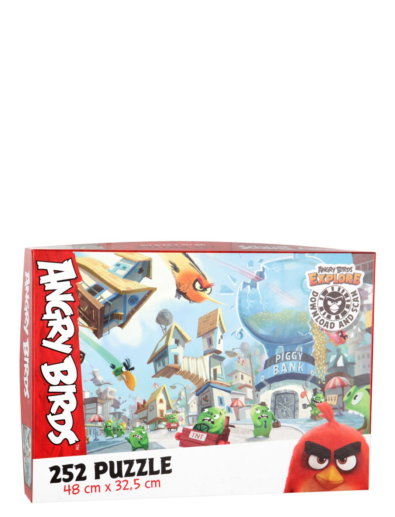 Martinex Angry Birds Puzzle 252 Pieces Toys Puzzles And Games Puzzles Multi/mønstret Martinex