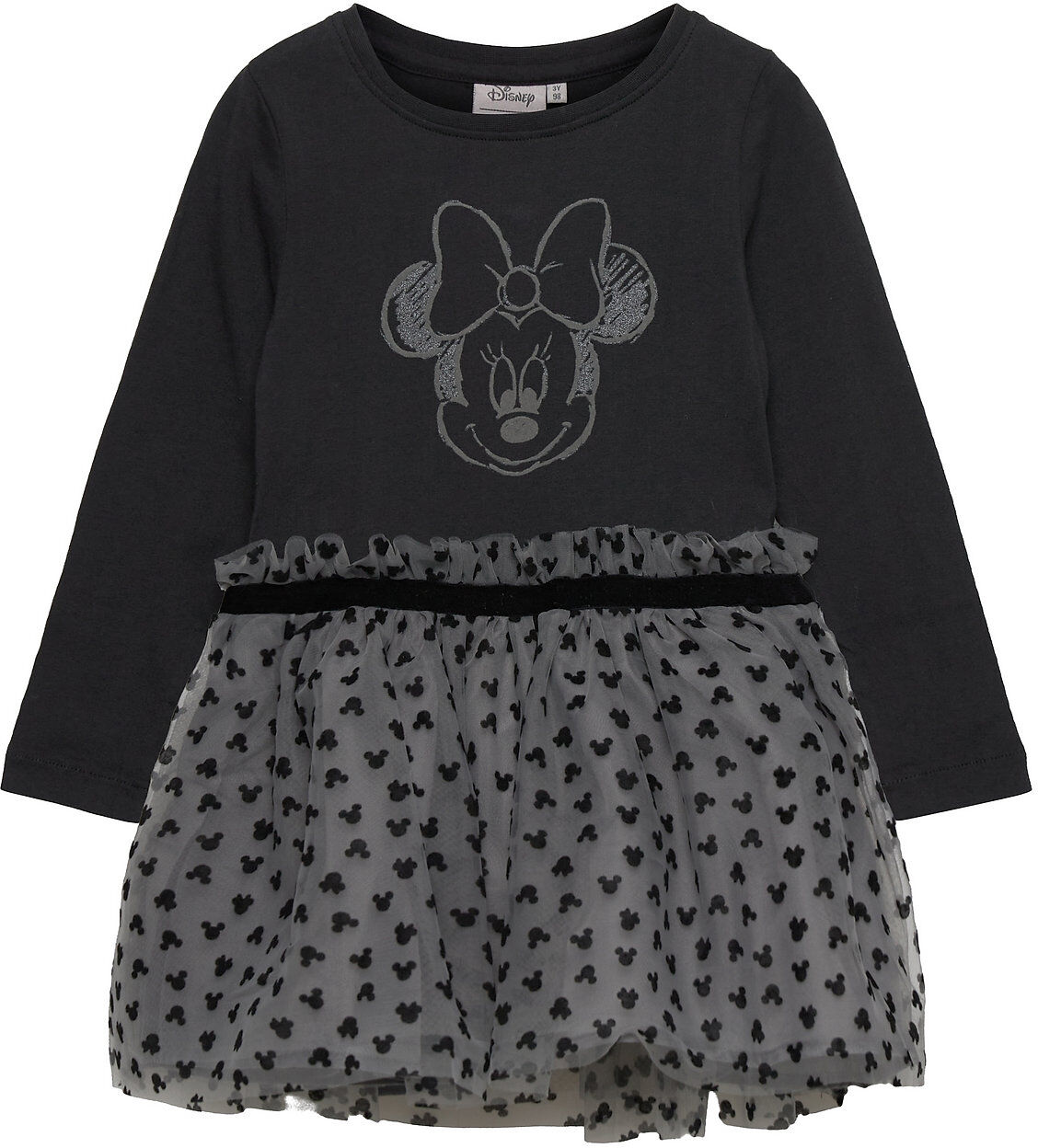 Disney Jersey Dress Minnie Dresses & Skirts Dresses Casual Dresses Long-sleeved Casual Dresses Multi/mønstret Disney By Wheat