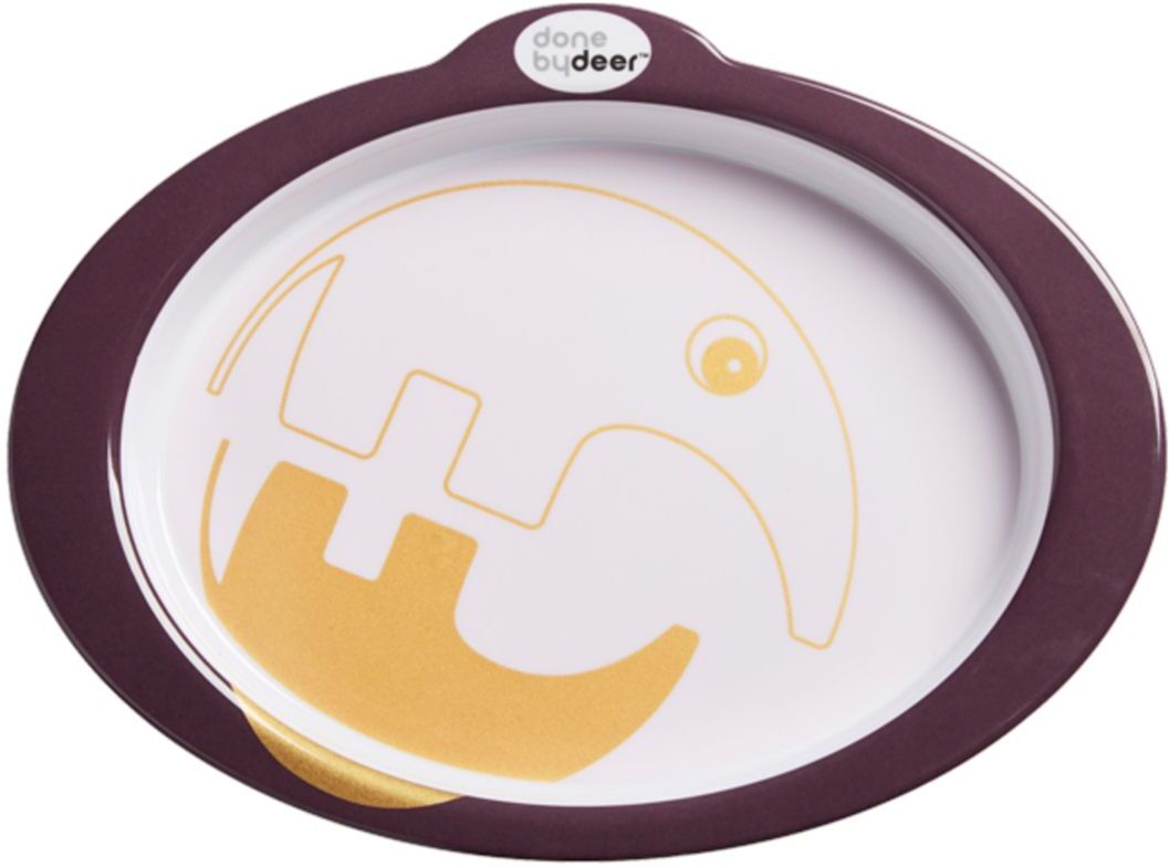 Done by Deer Anti-Slip Plate Contour Home Meal Time Plates & Bowls Plates Multi/mønstret D By Deer