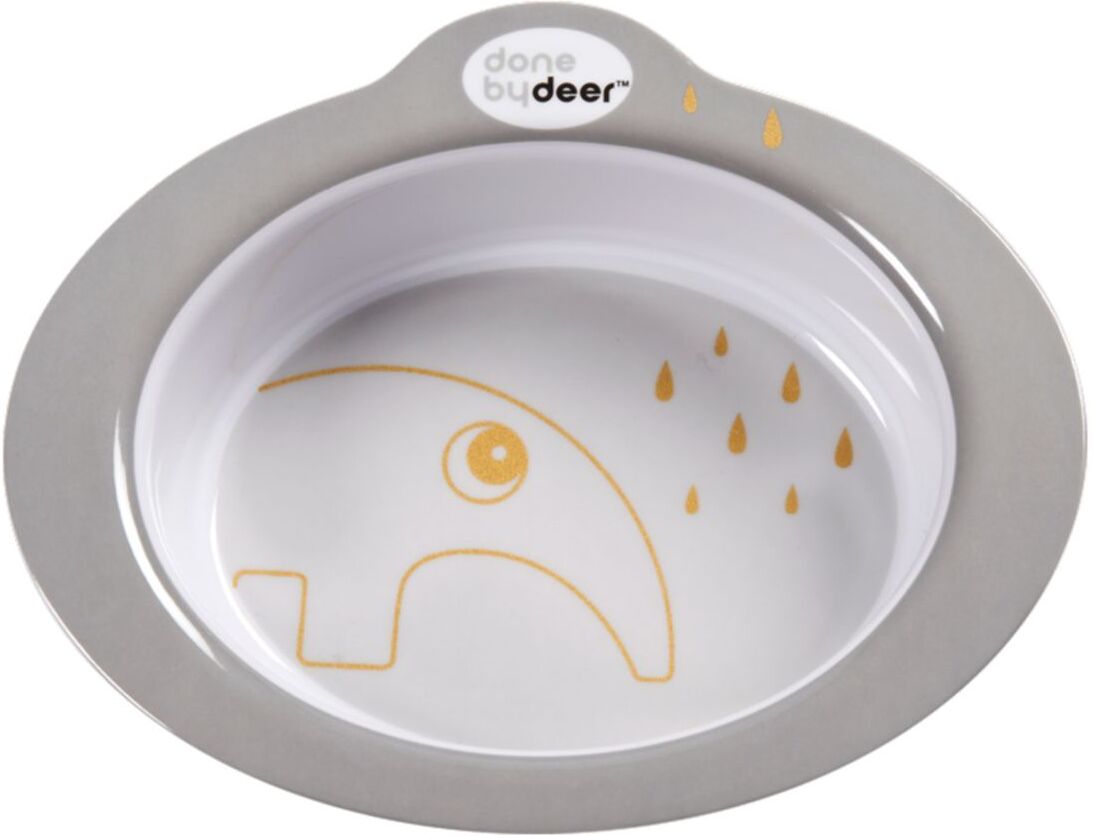 Done by Deer Anti-Slip Bowl Contour Home Meal Time Plates & Bowls Bowls Grå D By Deer