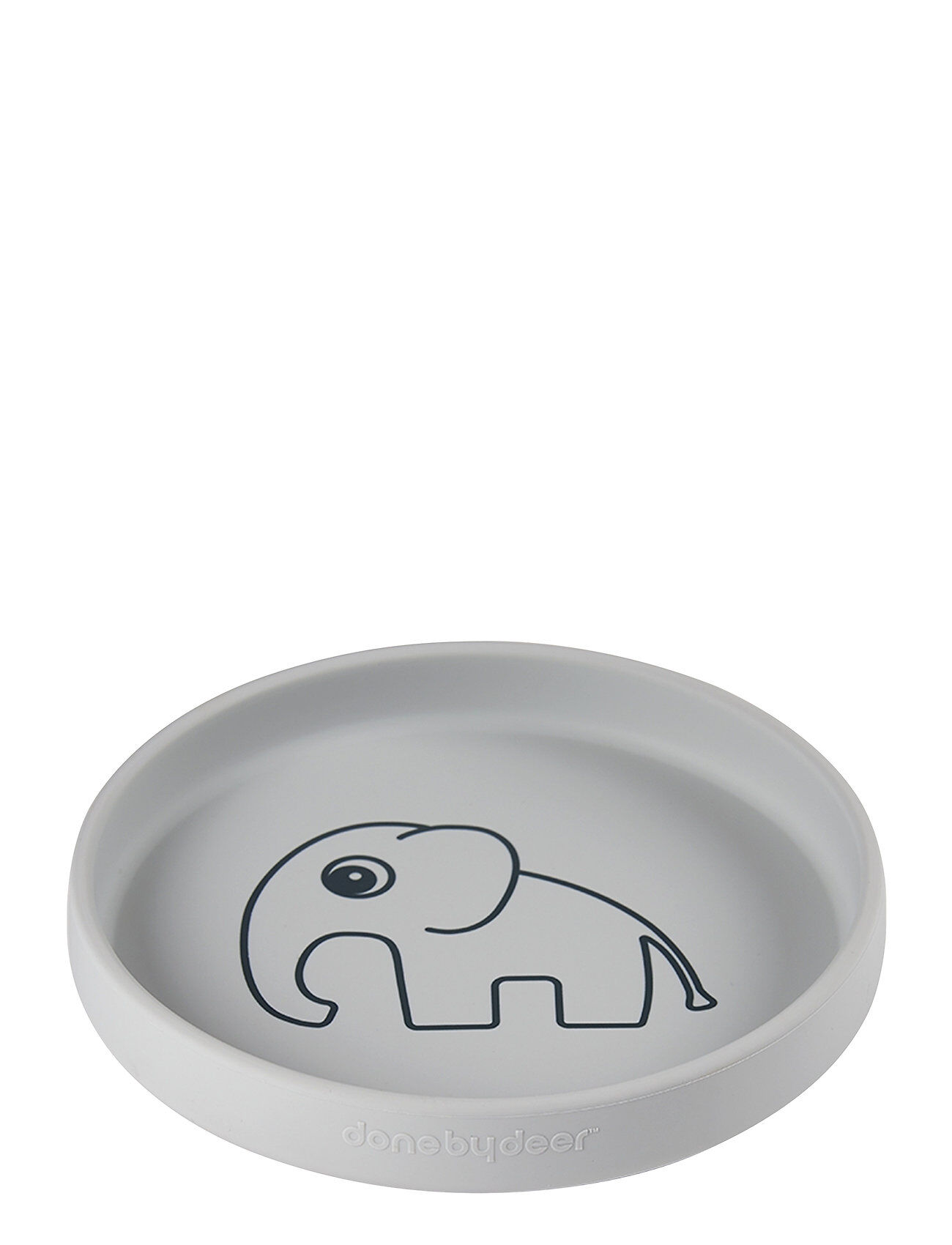 Done by Deer Silic Plate Elphee Home Meal Time Plates & Bowls Plates Grå D By Deer