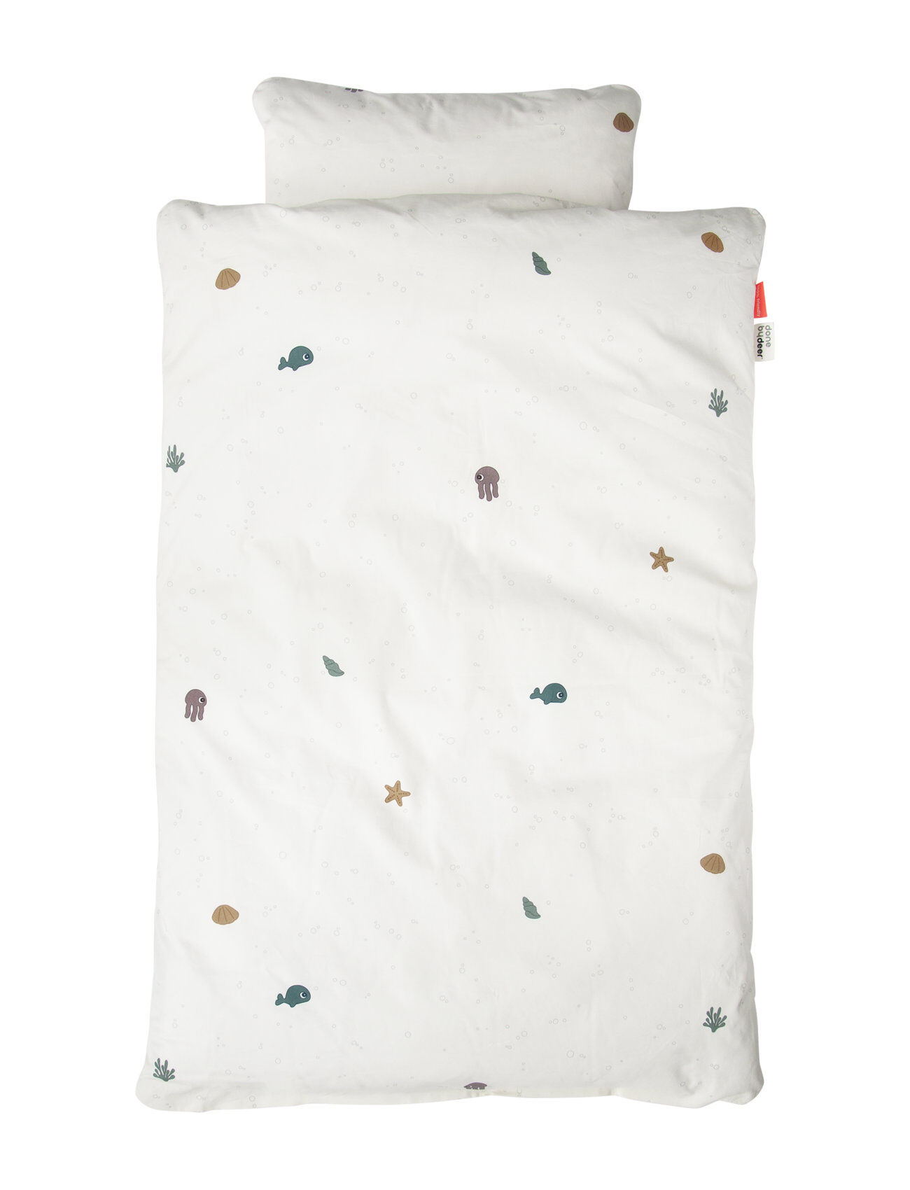 Done by Deer Bedlinen Baby Int/Dk - Gots - Sea Friends Home Sleep Time Bed Sets Beige D By Deer