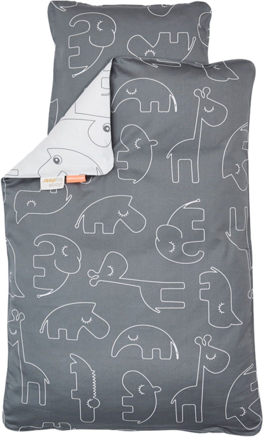 Done by Deer Bedlinen Junior Int Sleepy Home Sleep Time Bed Sets Grå D By Deer