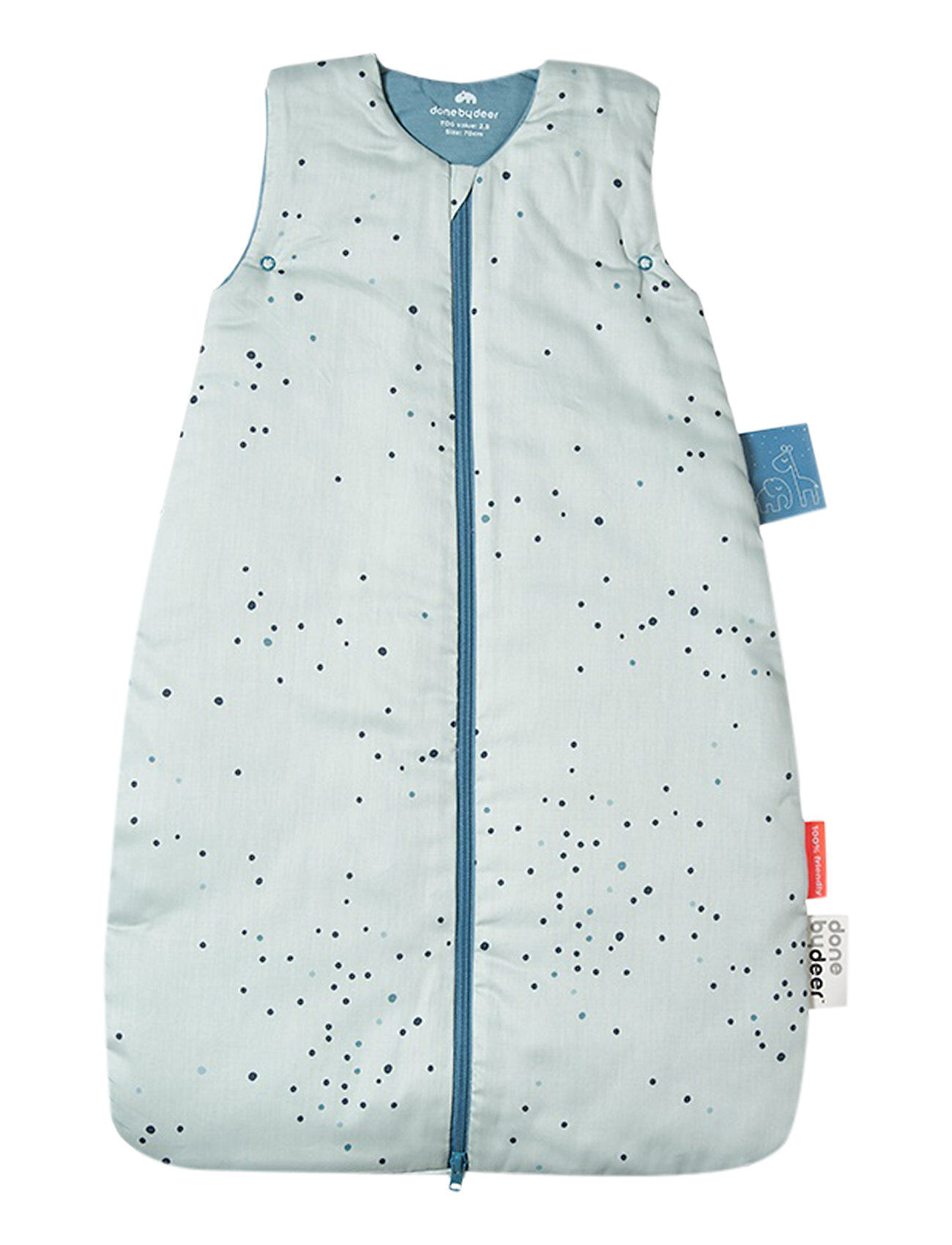 Done by Deer Sleepy Bag Tog 2.5 Dreamy Dots Home Sleep Time Baby Sleeping Bags Blå D By Deer