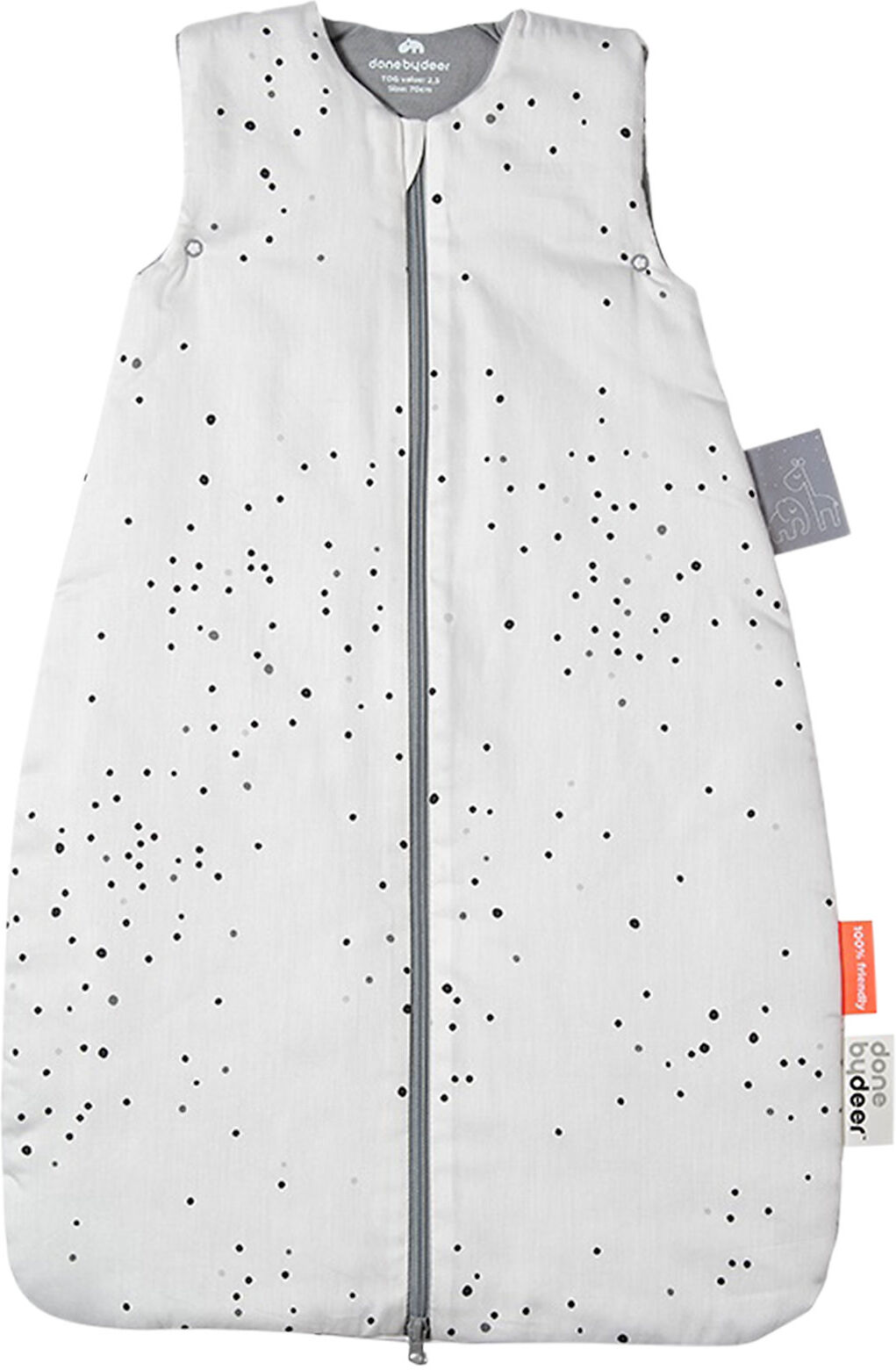 Done by Deer Sleepy Bag Tog 2.5 Dreamy Dots Home Sleep Time Baby Sleeping Bags Hvit D By Deer