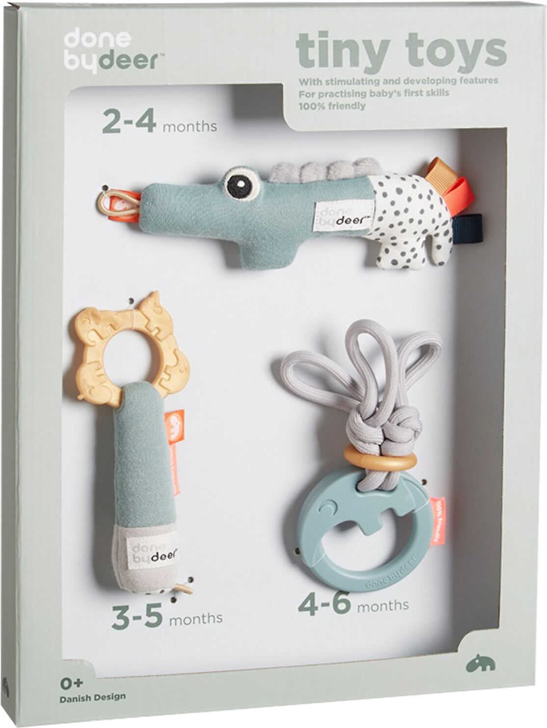 Done by Deer Tiny Toys Gift Set Deer Friends Gift Sets Multi/mønstret D By Deer