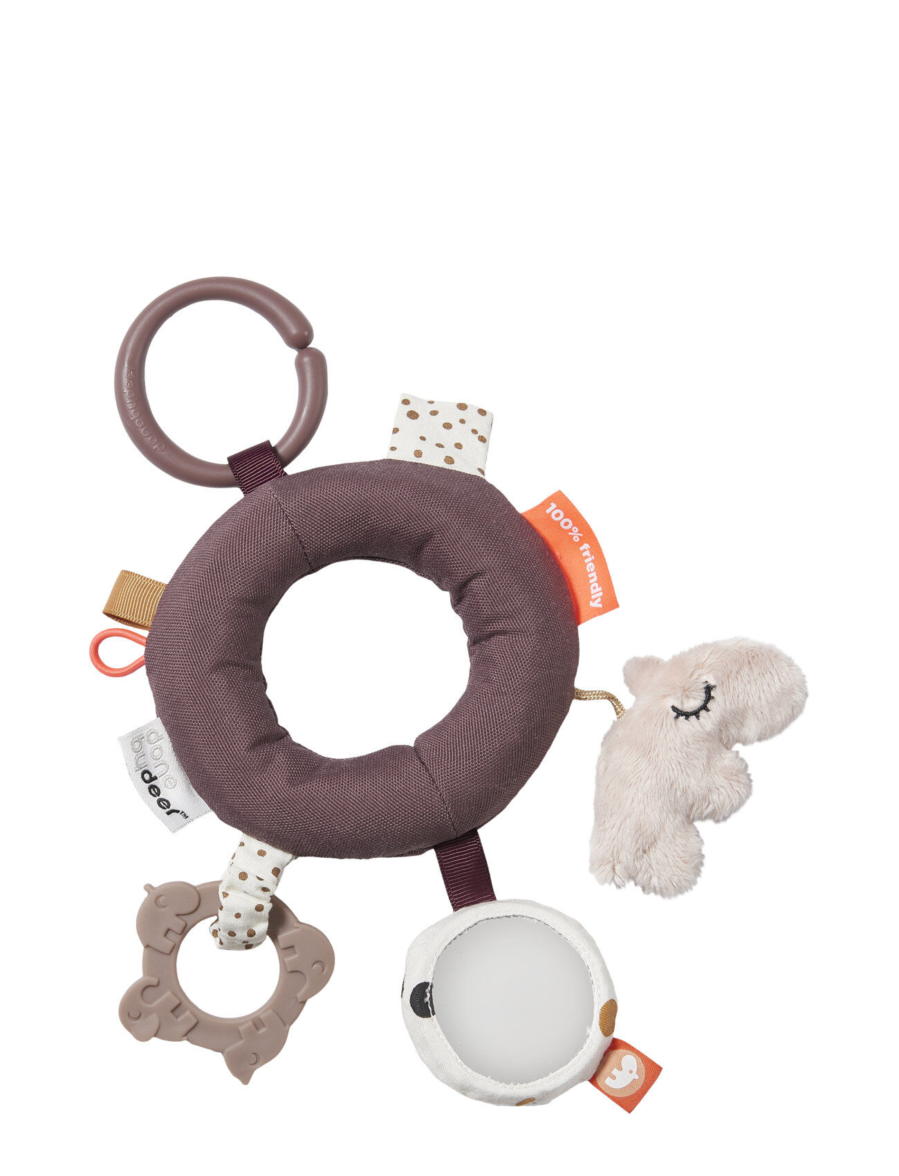Done by Deer Activity Ring Deer Friends Toys Baby Toys Activity Toys Brun D By Deer