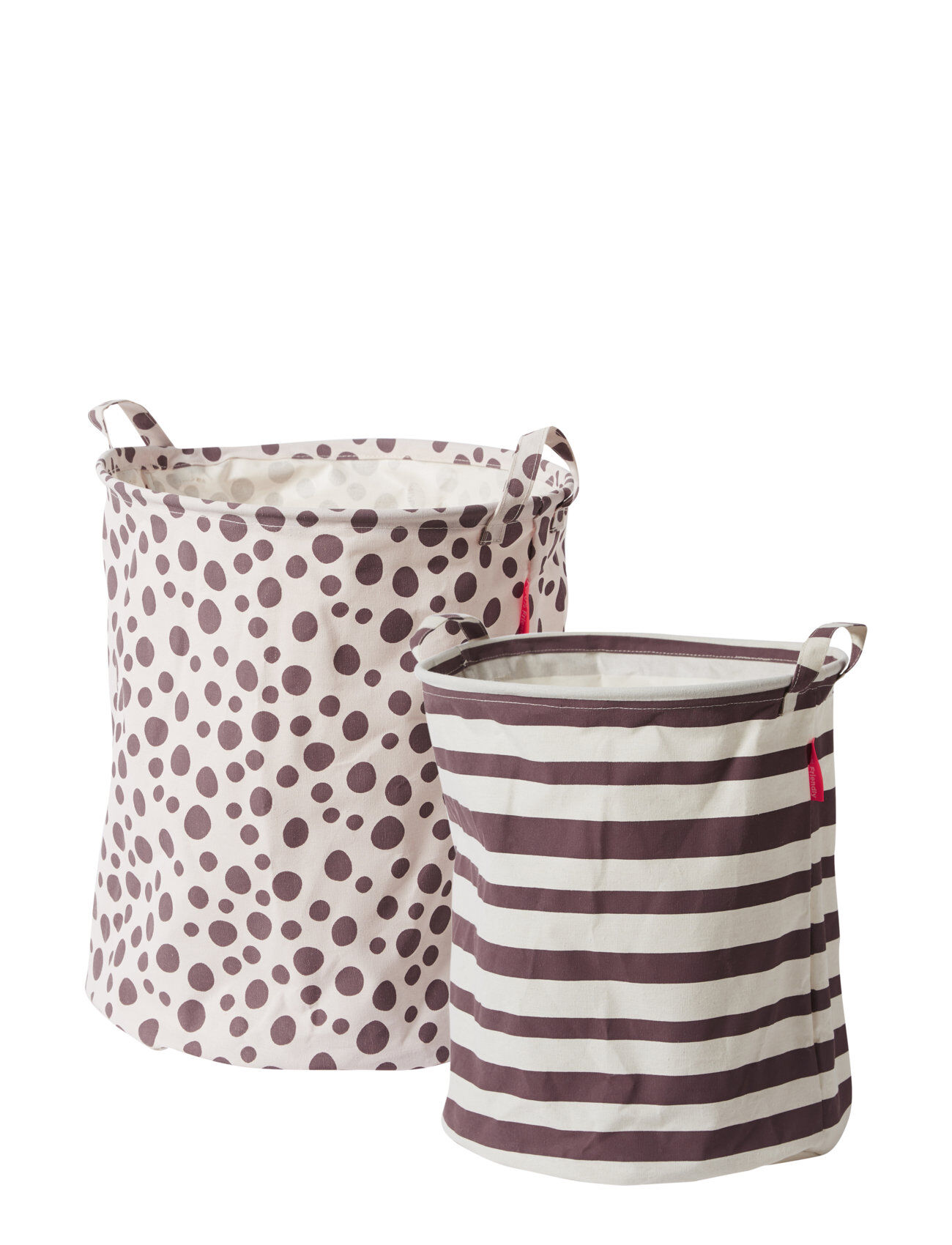 Done by Deer Soft Storage Basket, 2 Pcs Happy Dots Home Kids Decor Storage Rosa D By Deer