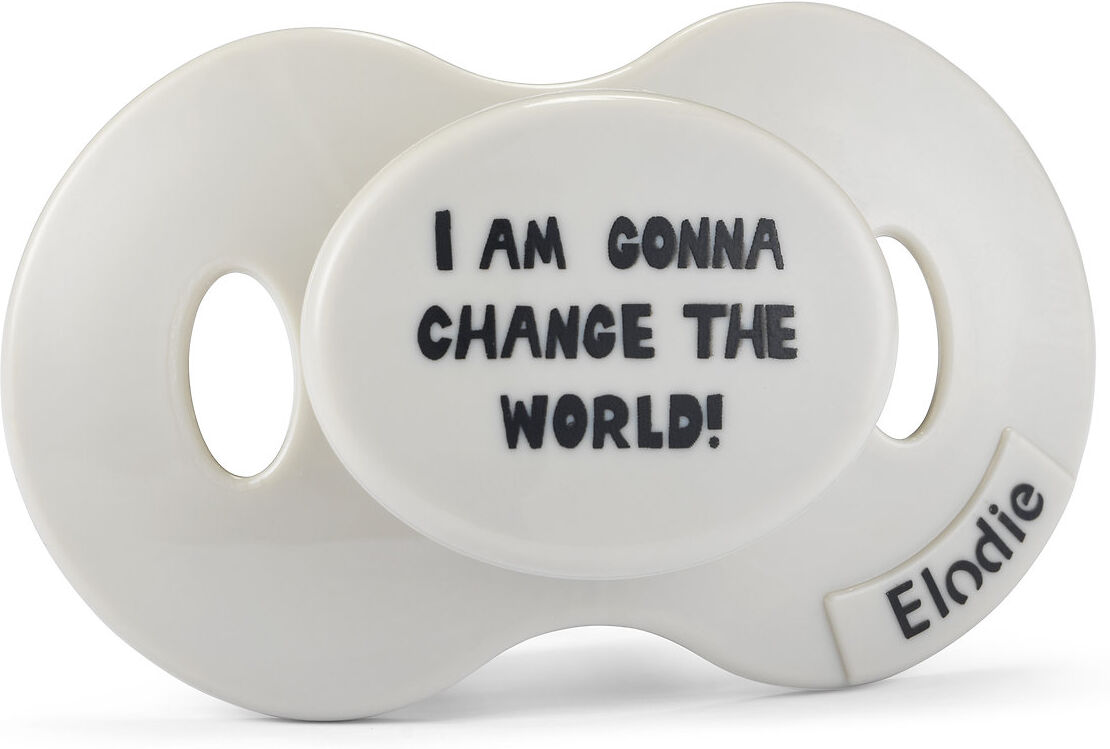 Elodie Details Pacifier - Change The World Baby & Maternity Pacifiers Grå Elodie Details