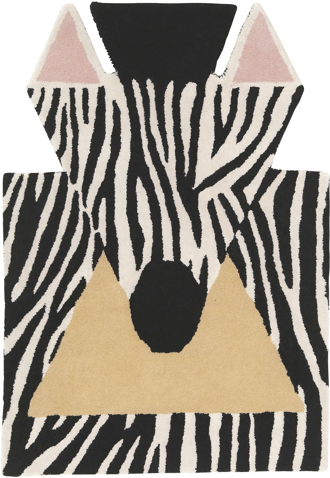 EO Zebra Carpet Home Kids Decor Rugs And Carpets Svart EO