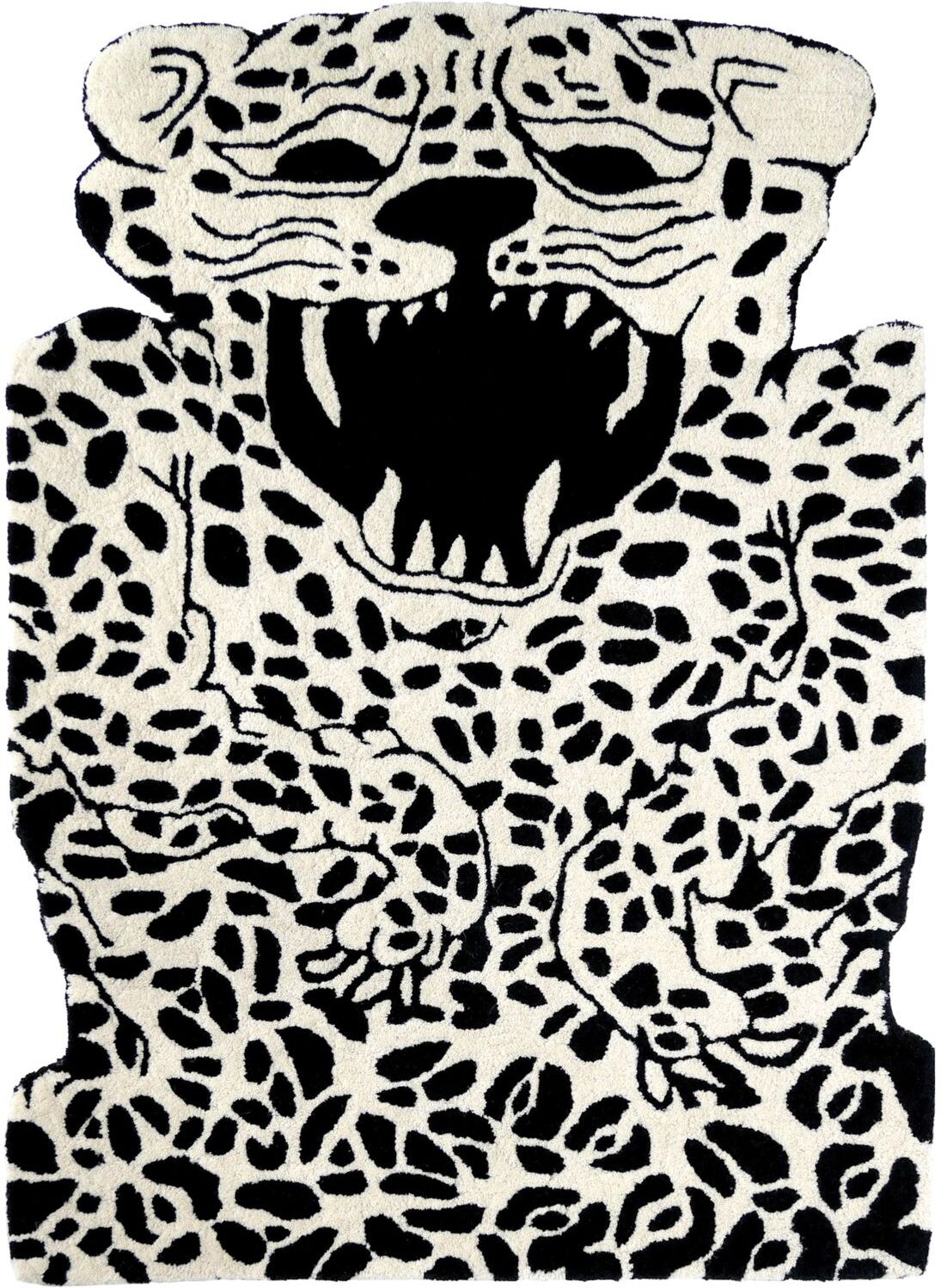 EO Leopard Carpet Home Kids Decor Rugs And Carpets Svart EO