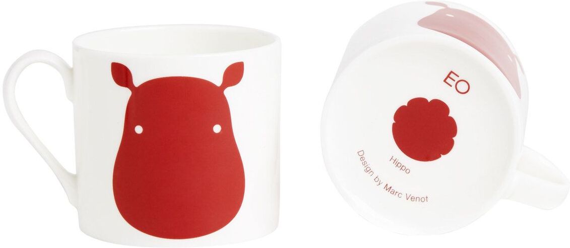 EO Animal Mug Home Meal Time Cups & Mugs Cups Rød EO