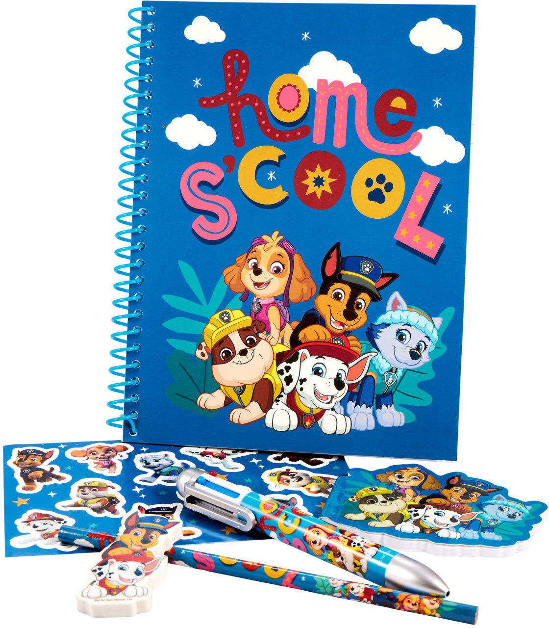 Euromic Paw Patrol Writing Set With A5 Book & Multi-Colour Pen Toys Creativity Stati Ry Blå Euromic