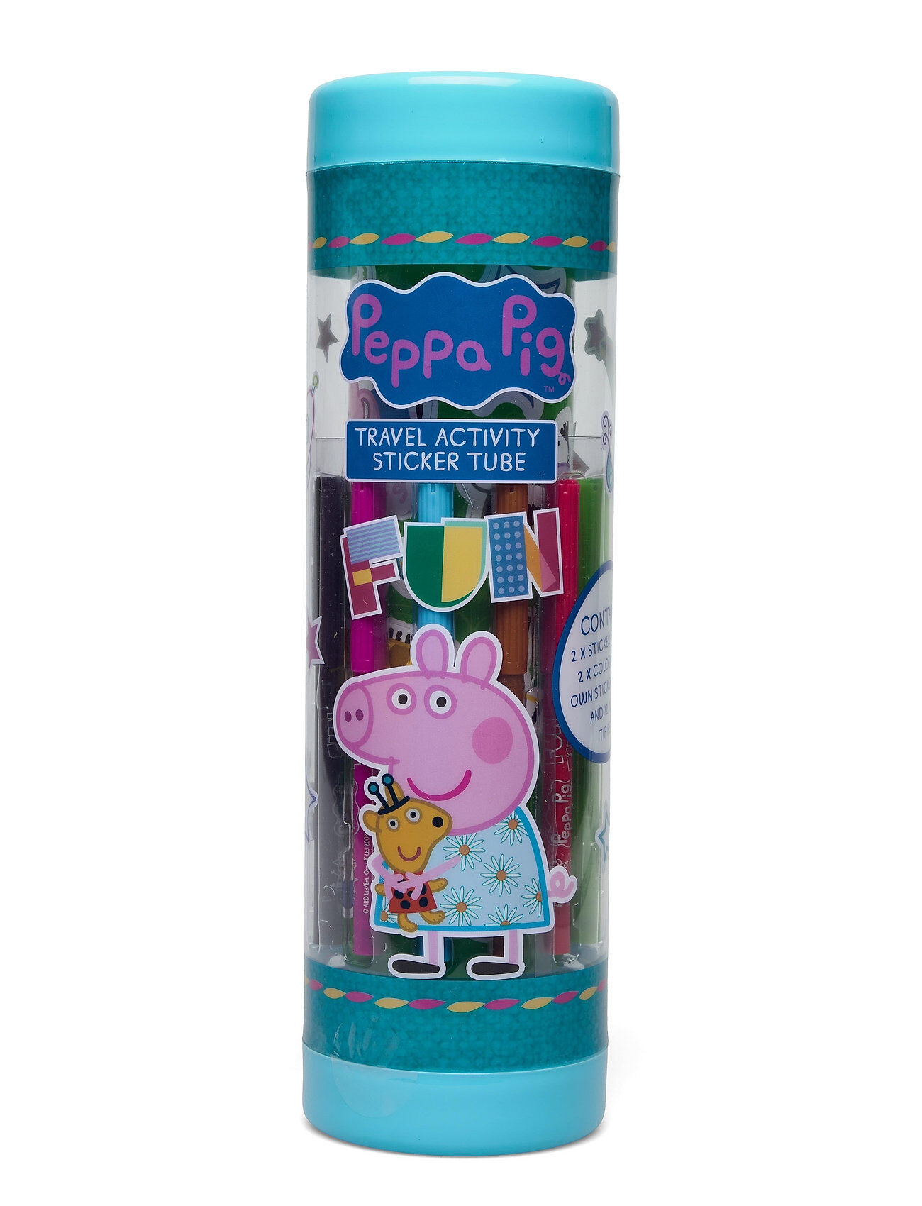 Euromic Peppa Pig Travel Act Sticker Tube Toys Creativity Stati Ry Multi/mønstret Euromic