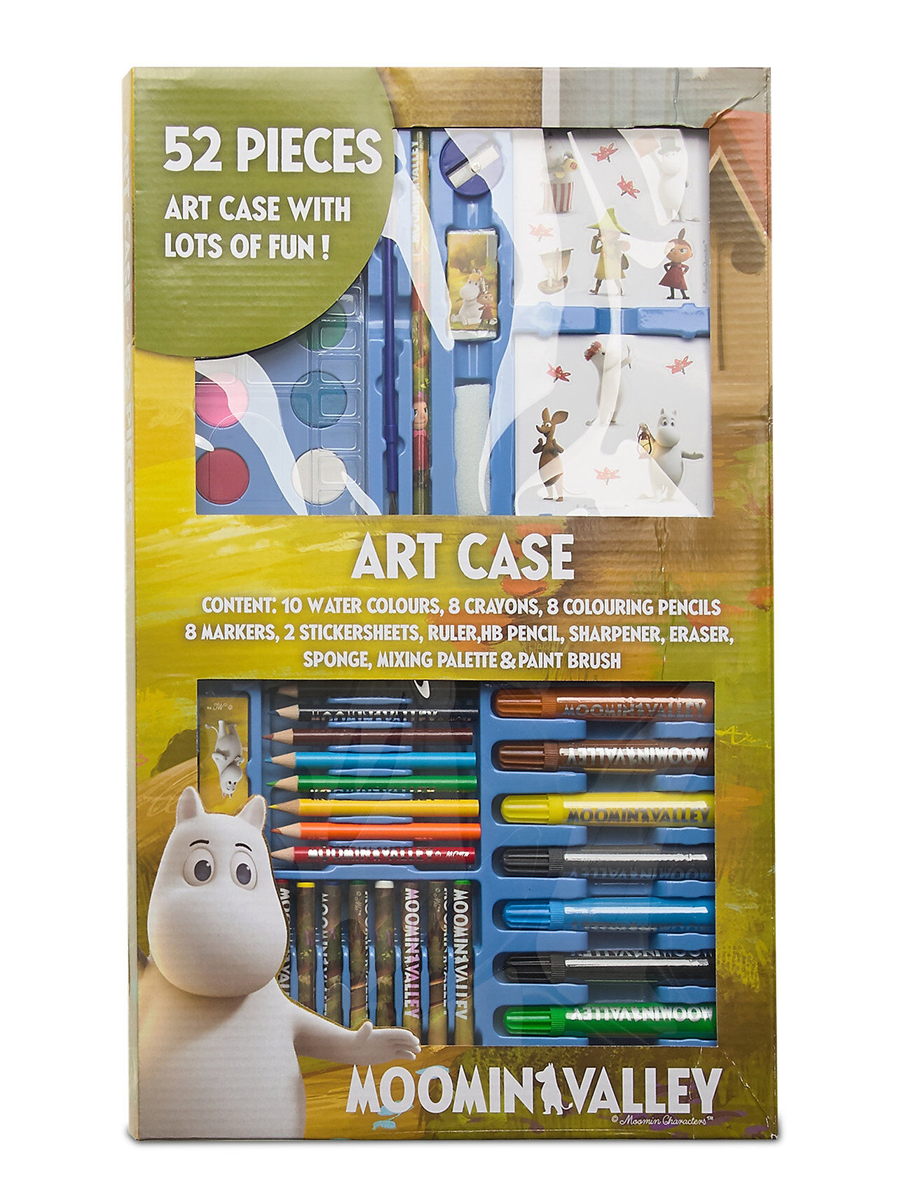 Moomins Art Case Toys Creativity Coloured Pencils Multi/mønstret Moomin