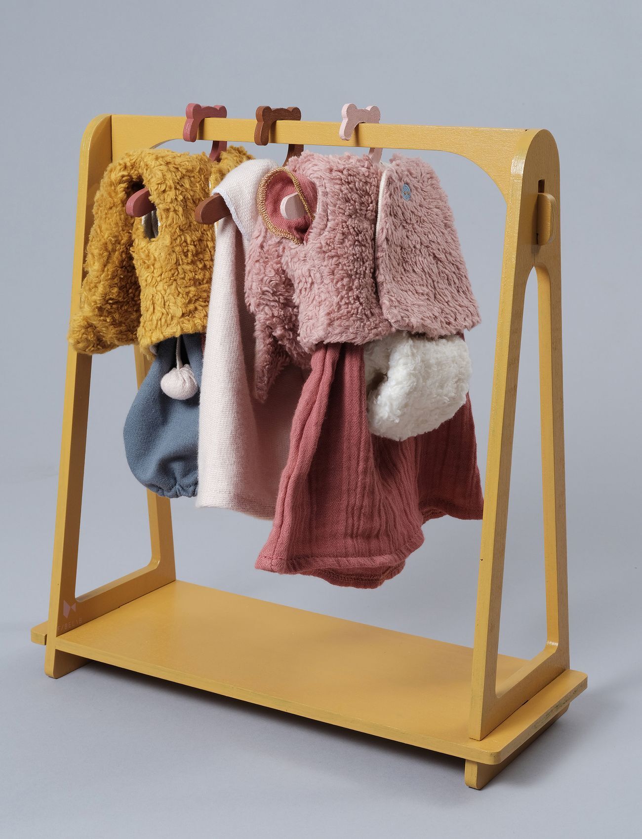 Fabelab Doll Clothes Rack Toys Dolls & Accessories Multi/mønstret Fabelab