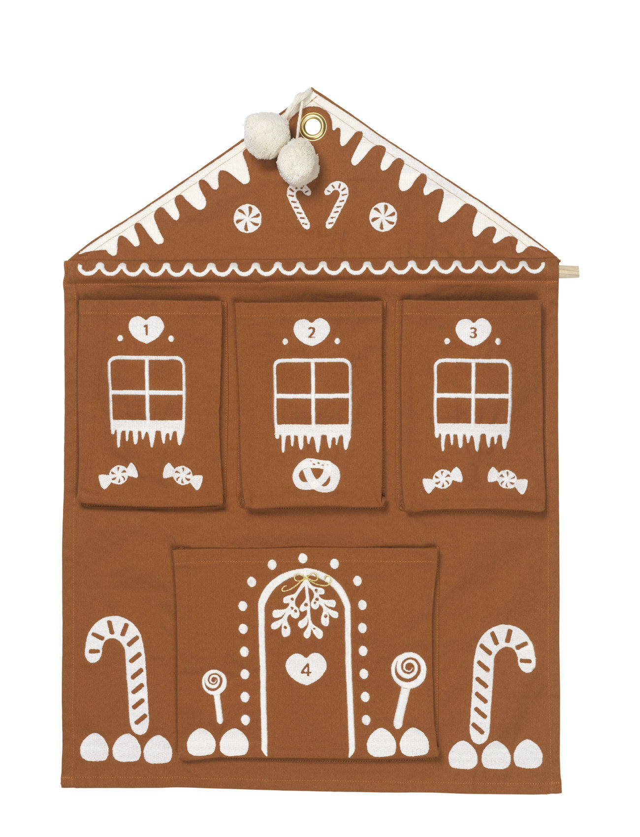 Fabelab Wall Advent Calendar - Gingerbread Toys Advent Calendars Brun Fabelab