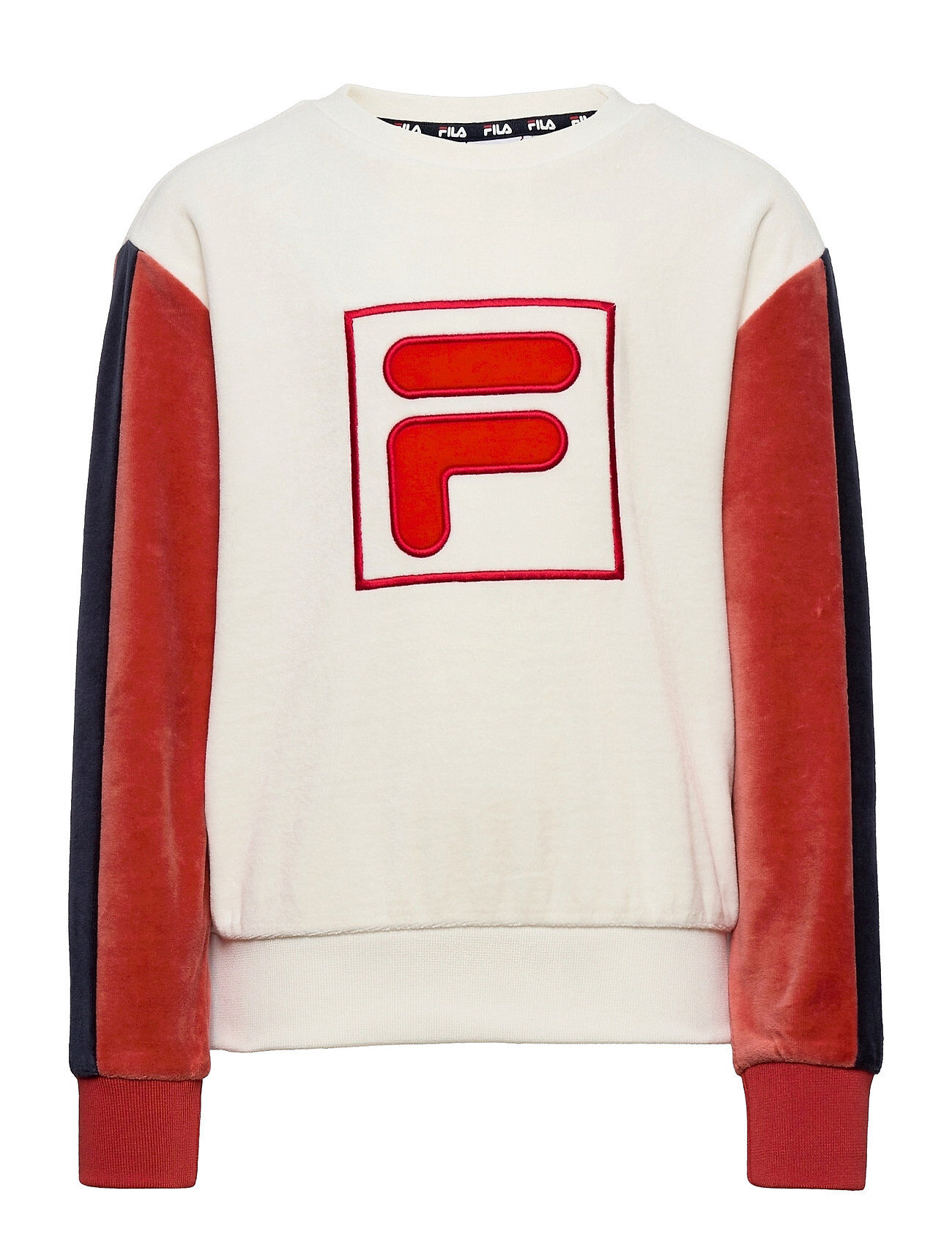 FILA Linda Blocked Cropped Crew Neck Sweat-shirt Genser Rød FILA