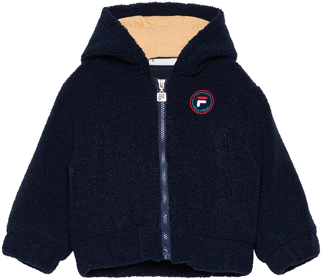 FILA Lucas Sherpa Fleece Hooded Jacket Hettegenser Genser Blå FILA