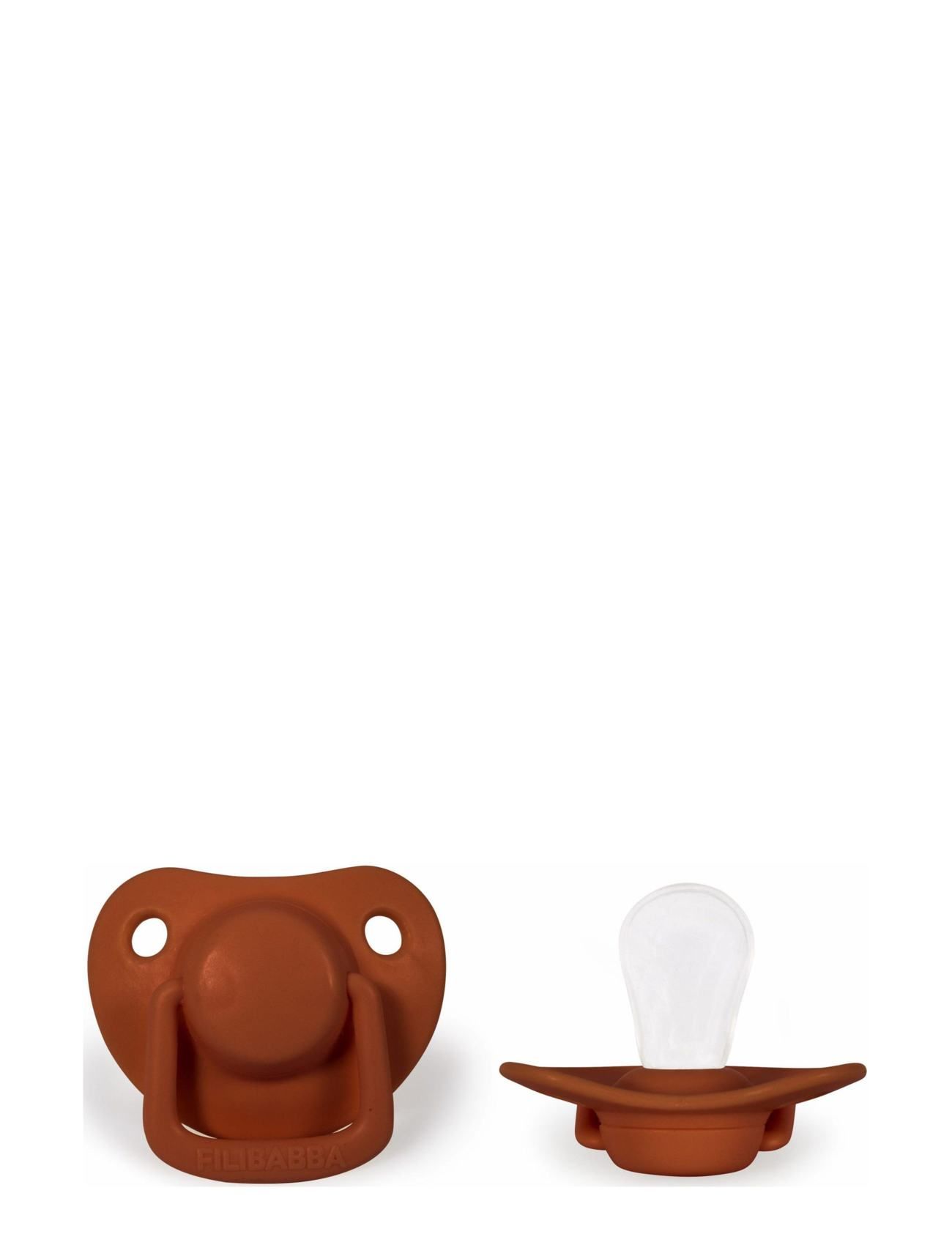Filibabba 2-Pack Pacifiers - Rust 0-6 Months Baby & Maternity Pacifiers Rød Filibabba