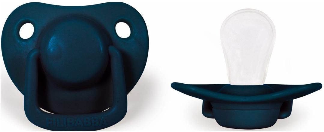 Filibabba 2-Pack Pacifiers - Dark Blue 0-6 Months Baby & Maternity Pacifiers Blå Filibabba