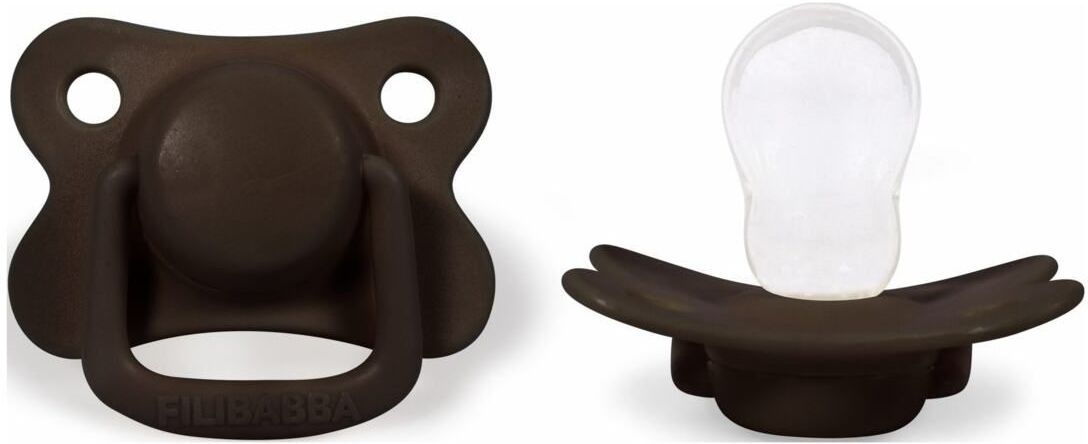 Filibabba 2-Pack Pacifiers - Chocolate +6 Months Baby & Maternity Pacifiers Brun Filibabba