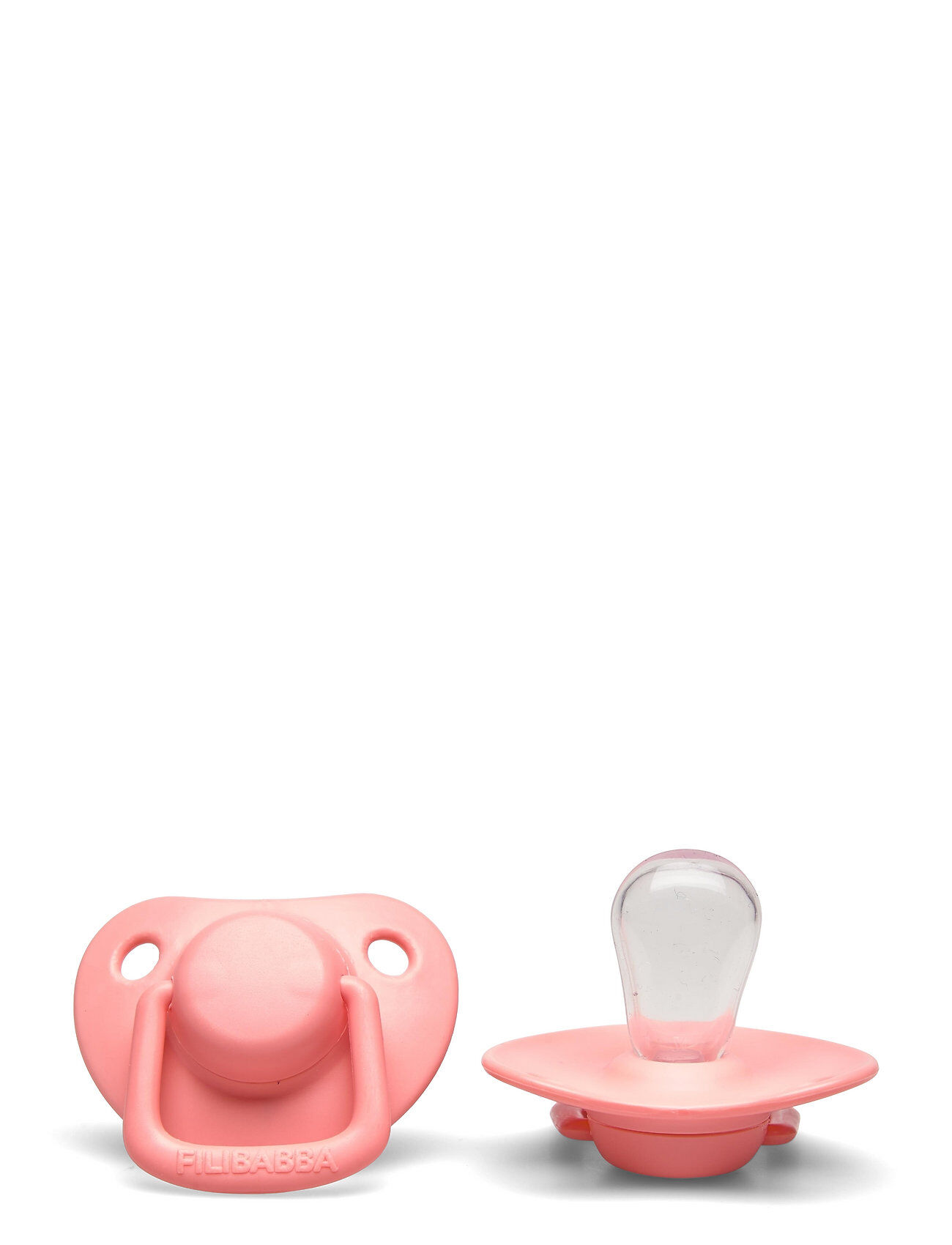 Filibabba 2-Pack Pacifiers - Coral 0-6 Months Baby & Maternity Pacifiers Rosa Filibabba